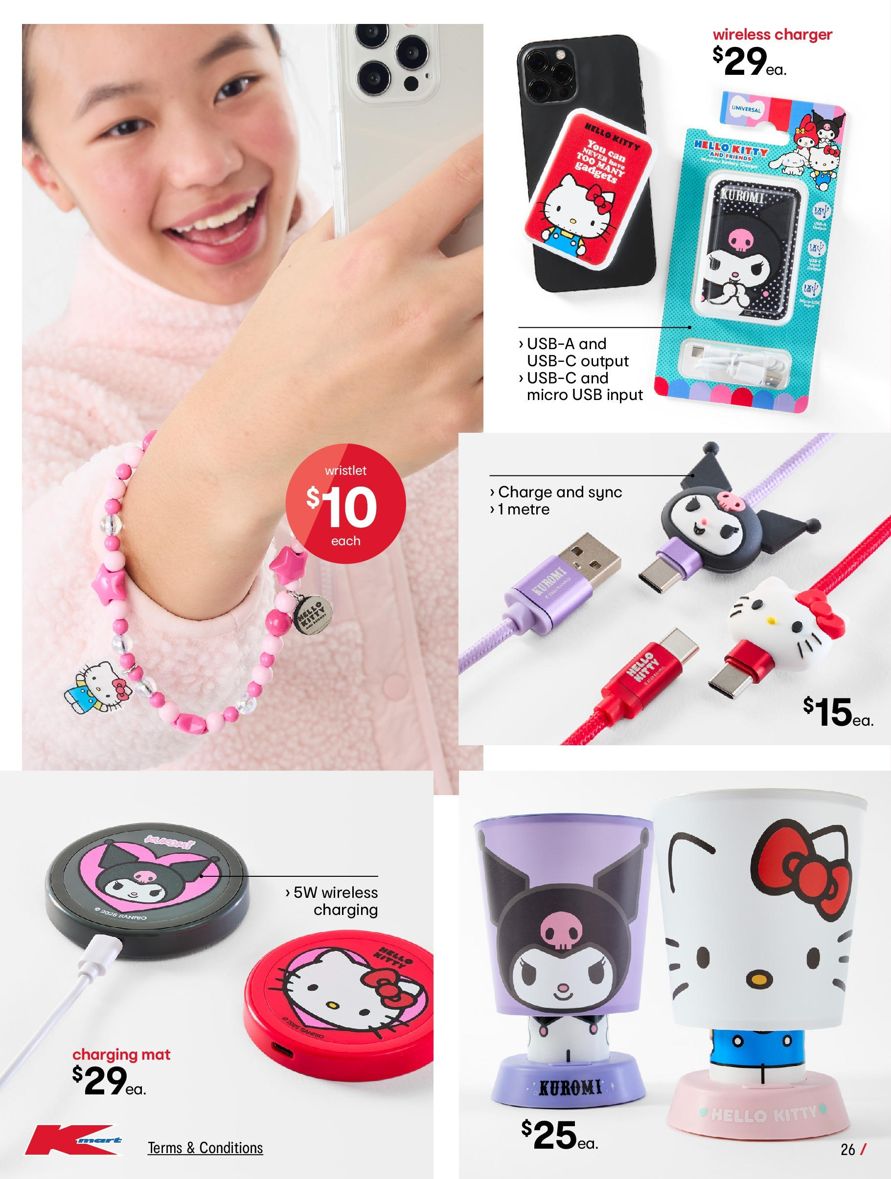 ﻿﻿Kmart catalogue valid from 25/06/2025 > Online Australia | Page: 26 | Products: Charger, Micro usb, Usb, Wireless charger