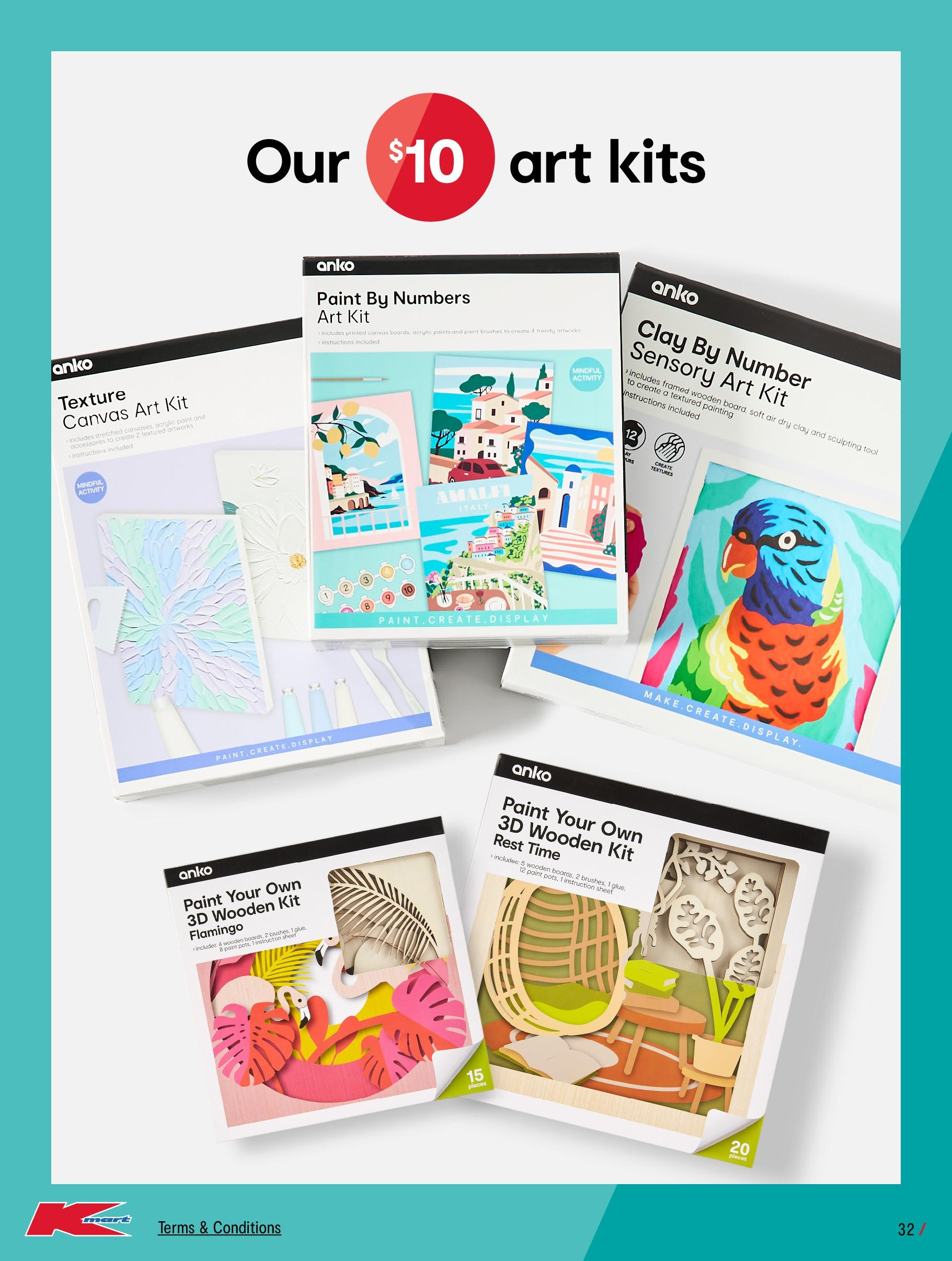 ﻿﻿Kmart catalogue valid from 25/06/2025 > Online Australia | Page: 32 | Products: Painting, Accessories, Clay, Sculpting