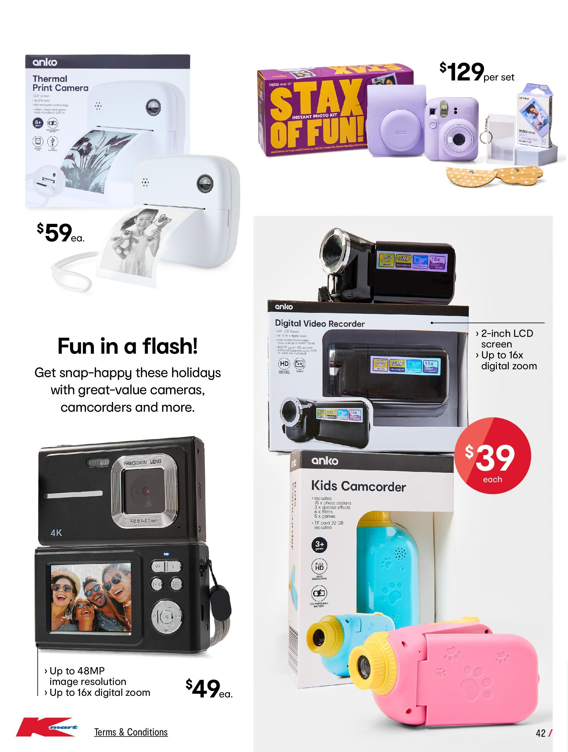 ﻿﻿Kmart catalogue valid from 25/06/2025 > Online Australia | Page: 42 | Products: Digital, Camera, Game, Video recorder