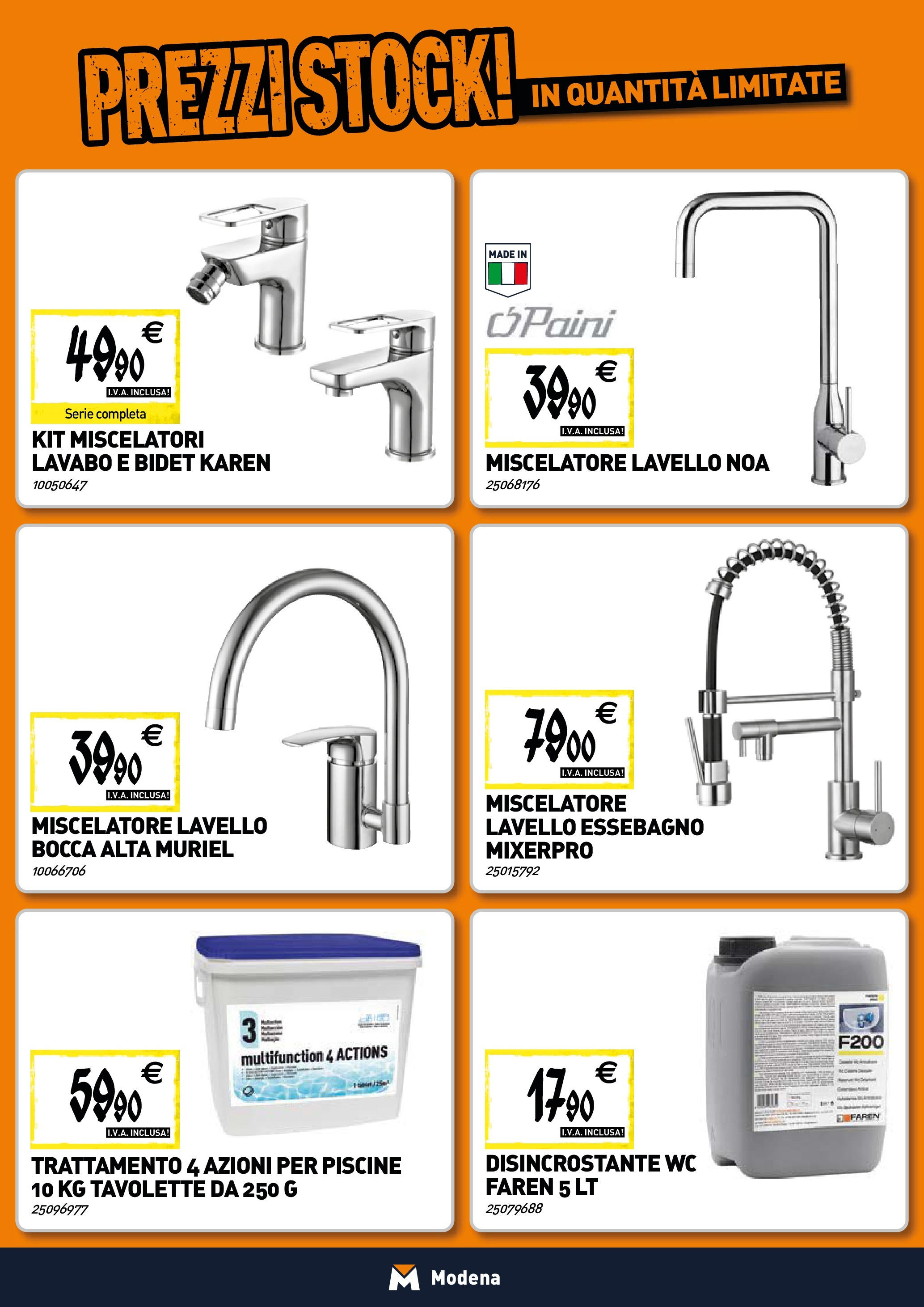 Nuovo TECNOMAT - Straordinari prezzi stock! dal 25/06/2025 > offerte anteprima 🛍️ | Pagina: 4 | Prodotti: Lavello, Miscelatore, WC