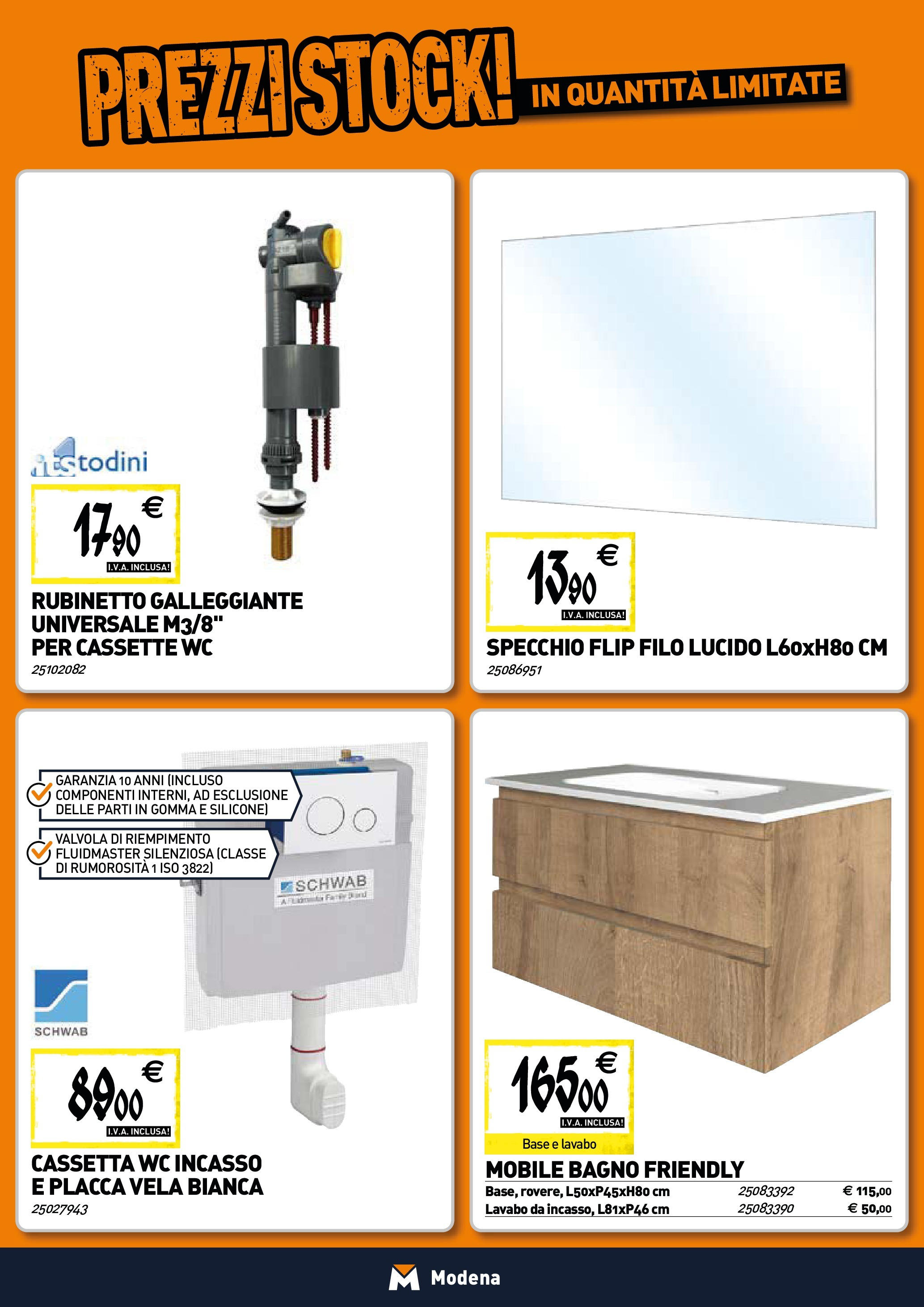 Nuovo TECNOMAT - Straordinari prezzi stock! dal 25/06/2025 > offerte anteprima 🛍️ | Pagina: 5 | Prodotti: Mobile, Silicone, Bagno, Specchio