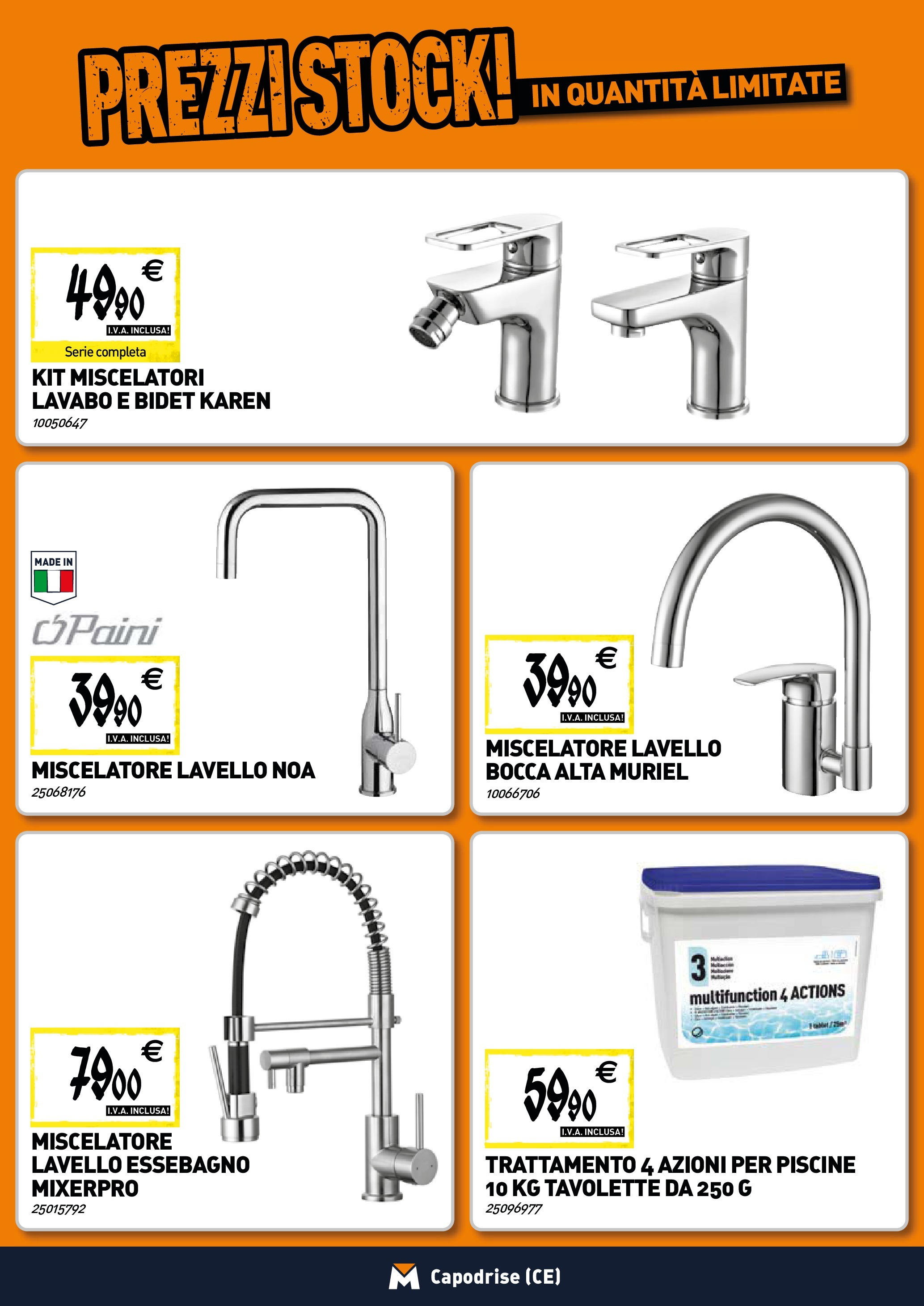 TECNOMAT - Straordinari prezzi stock! dal 25/06/2025 anteprima > nuovo offerte!β³ | Pagina: 4 | Prodotti: Lavello, Miscelatore Nuovo TECNOMAT - Straordinari prezzi stock! dal 25/06/2025 > offerte anteprima ποΈ | Pagina: 4 | Prodotti: Lavello, Miscelatore