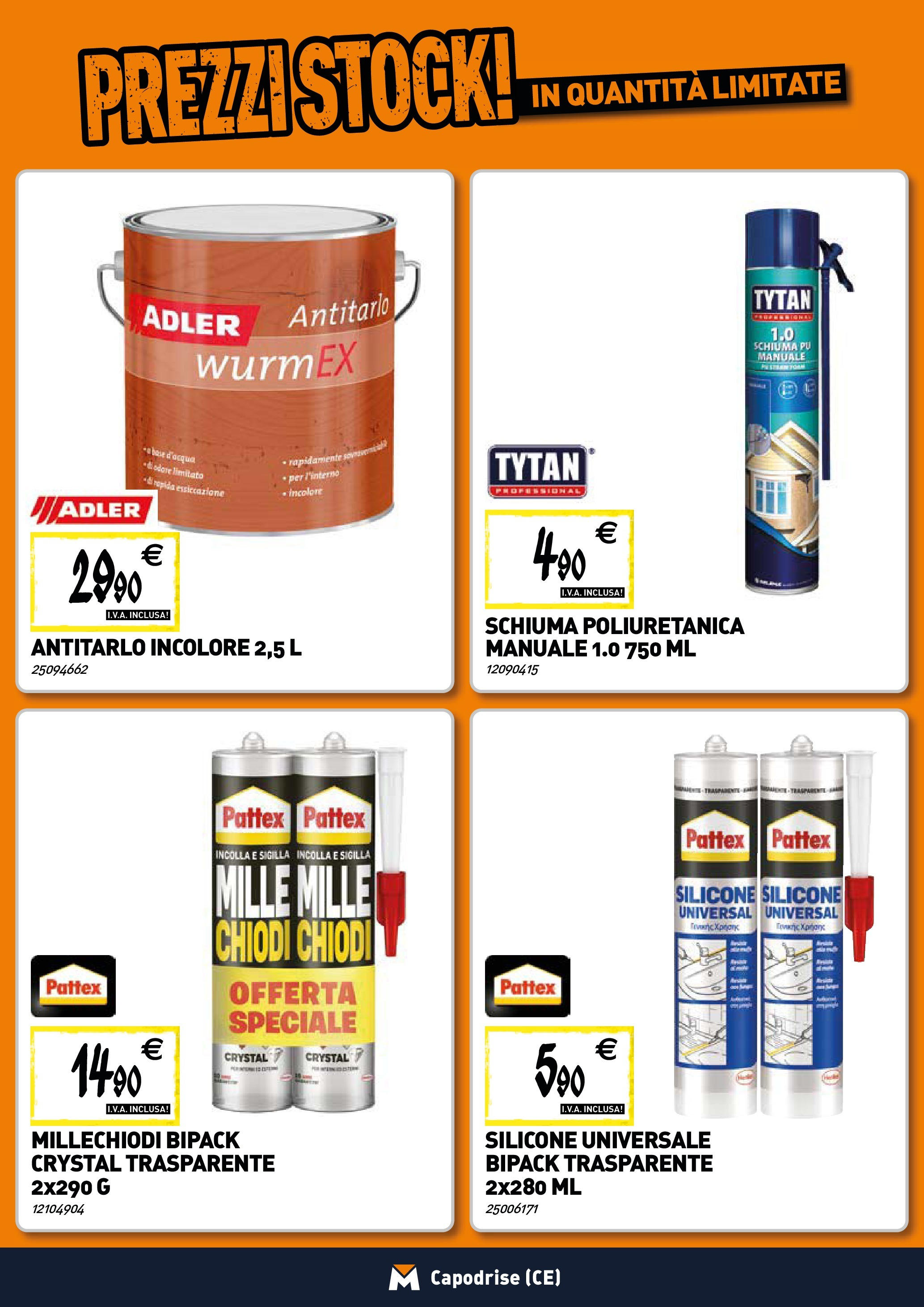 TECNOMAT - Straordinari prezzi stock! dal 25/06/2025 anteprima > nuovo offerte!β³ | Pagina: 13 | Prodotti: Chiodi, Silicone Nuovo TECNOMAT - Straordinari prezzi stock! dal 25/06/2025 > offerte anteprima ποΈ | Pagina: 13 | Prodotti: Chiodi, Silicone