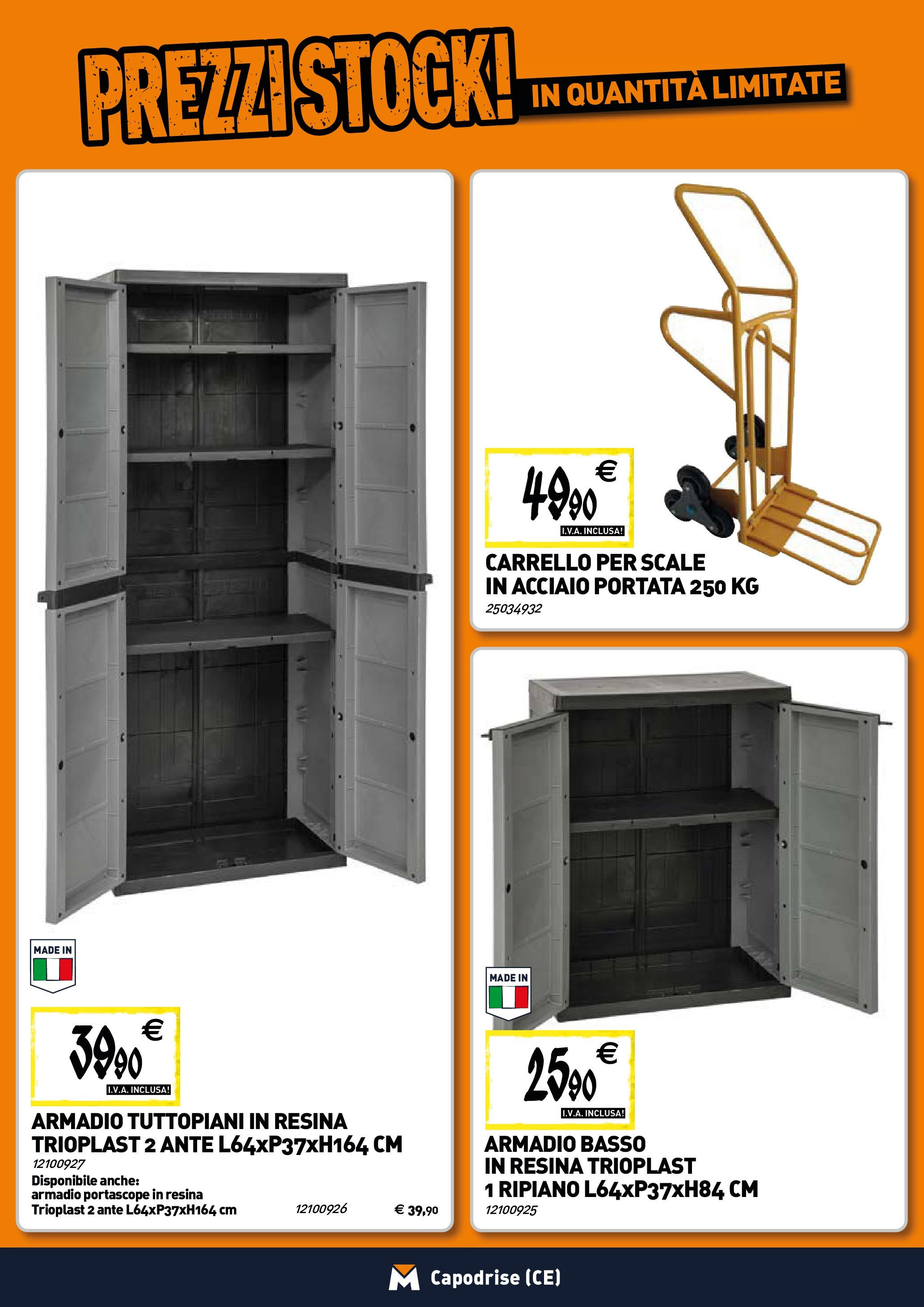 TECNOMAT - Straordinari prezzi stock! dal 25/06/2025 anteprima > nuovo offerte!β³ | Pagina: 19 | Prodotti: Ripiano, Carrello, Armadio Nuovo TECNOMAT - Straordinari prezzi stock! dal 25/06/2025 > offerte anteprima ποΈ | Pagina: 19 | Prodotti: Ripiano, Carrello, Armadio