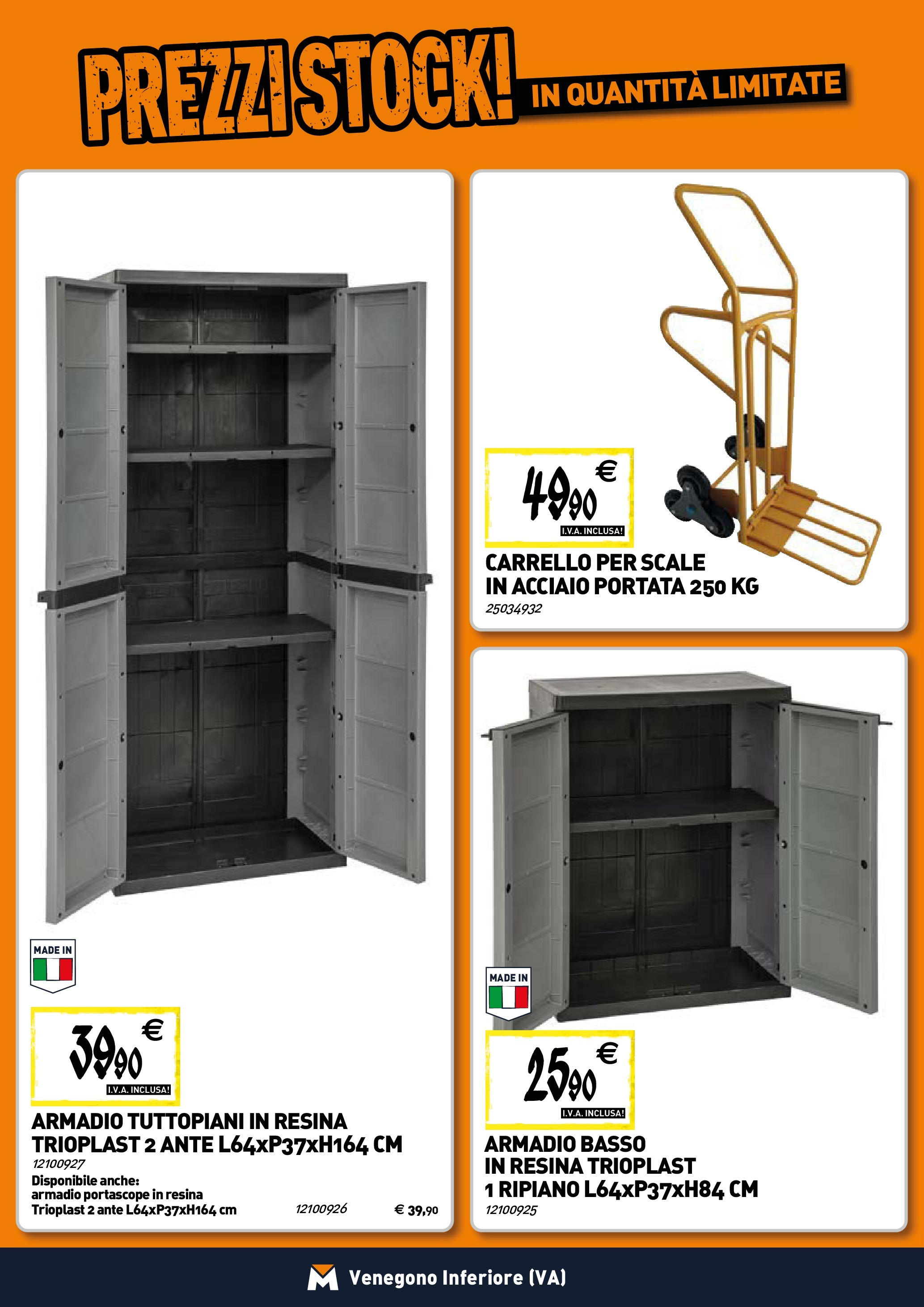 TECNOMAT - Straordinari prezzi stock! dal 25/06/2025 anteprima > nuovo offerte!β³ | Pagina: 17 | Prodotti: Ripiano, Carrello, Armadio Nuovo TECNOMAT - Straordinari prezzi stock! dal 25/06/2025 > offerte anteprima ποΈ | Pagina: 17 | Prodotti: Ripiano, Carrello, Armadio