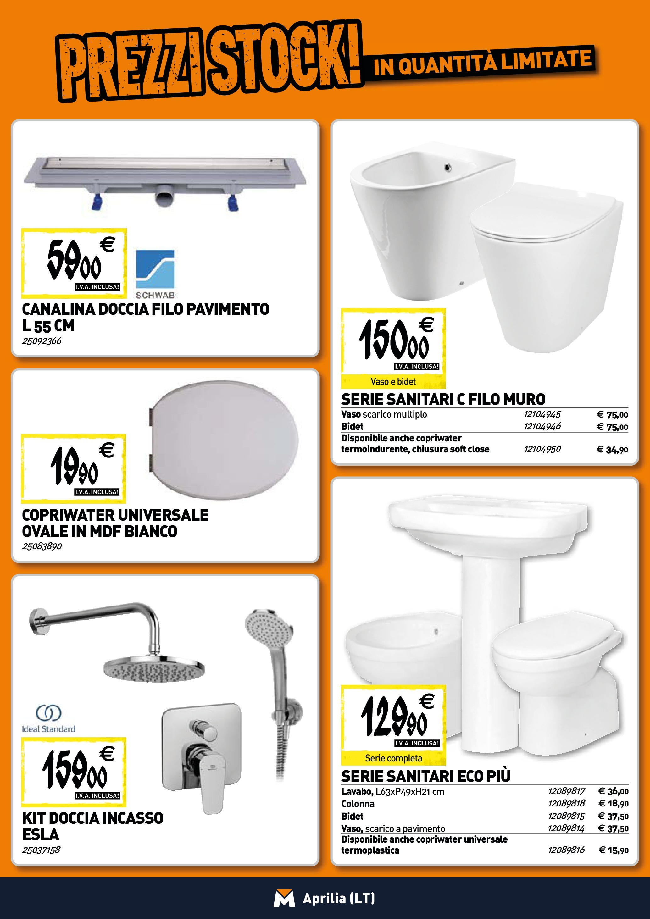 TECNOMAT - Straordinari prezzi stock! dal 25/06/2025 anteprima > nuovo offerte!β³ | Pagina: 3 | Prodotti: Pavimento, Doccia, Vaso Nuovo TECNOMAT - Straordinari prezzi stock! dal 25/06/2025 > offerte anteprima ποΈ | Pagina: 3 | Prodotti: Pavimento, Doccia, Vaso