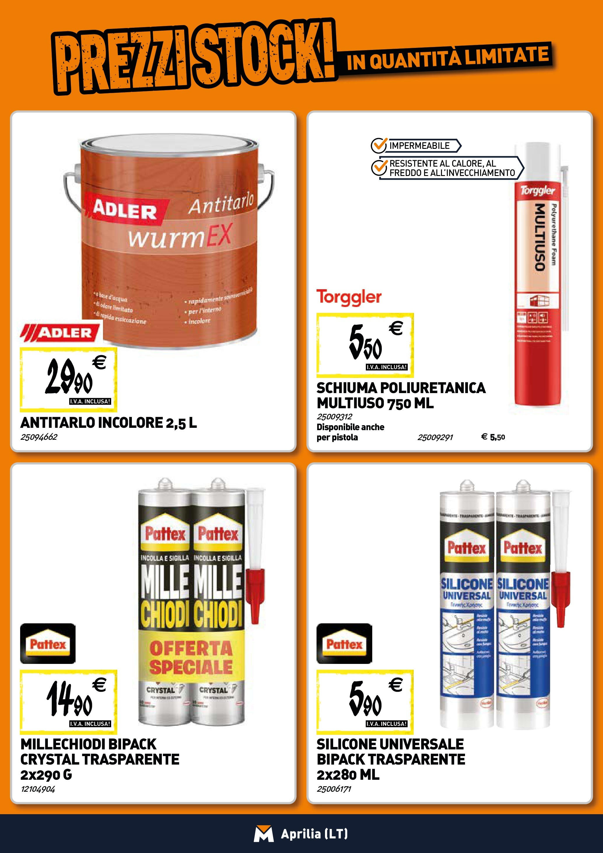 TECNOMAT - Straordinari prezzi stock! dal 25/06/2025 anteprima > nuovo offerte!β³ | Pagina: 13 | Prodotti: Chiodi, Silicone Nuovo TECNOMAT - Straordinari prezzi stock! dal 25/06/2025 > offerte anteprima ποΈ | Pagina: 13 | Prodotti: Chiodi, Silicone