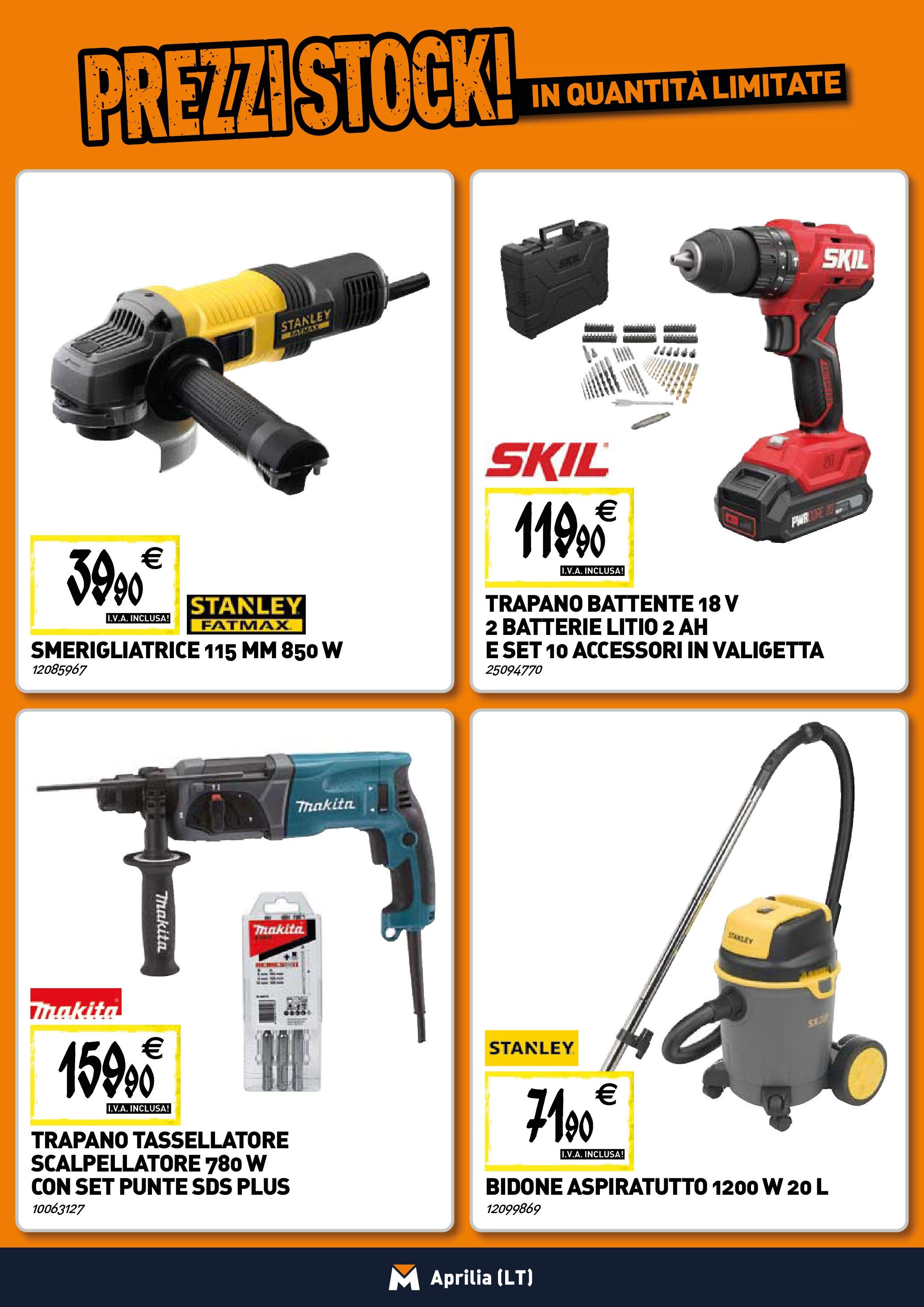 TECNOMAT - Straordinari prezzi stock! dal 25/06/2025 anteprima > nuovo offerte!β³ | Pagina: 17 | Prodotti: Trapano, Smerigliatrice, Valigetta, Batterie Nuovo TECNOMAT - Straordinari prezzi stock! dal 25/06/2025 > offerte anteprima ποΈ | Pagina: 17 | Prodotti: Trapano, Smerigliatrice, Valigetta, Batterie