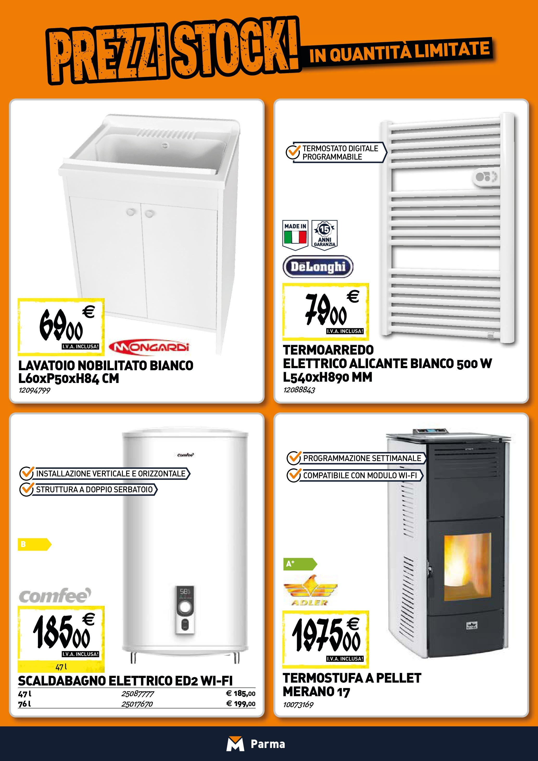 TECNOMAT Parma catalogo dal 25/06/2025 anteprima > nuovo offerte!β³ | Pagina: 7 | Prodotti: Pellet, Scaldabagno Nuovo TECNOMAT Parma catalogo dal 25/06/2025 > offerte anteprima ποΈ | Pagina: 7 | Prodotti: Pellet, Scaldabagno