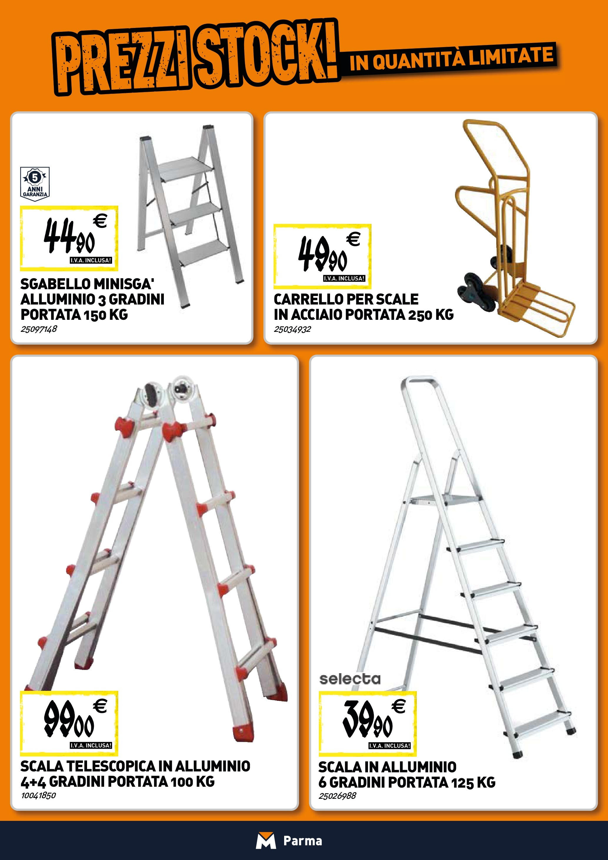 TECNOMAT Parma catalogo dal 25/06/2025 anteprima > nuovo offerte!β³ | Pagina: 18 | Prodotti: Carrello, Sgabello, Scala, Alluminio Nuovo TECNOMAT Parma catalogo dal 25/06/2025 > offerte anteprima ποΈ | Pagina: 18 | Prodotti: Carrello, Sgabello, Scala, Alluminio