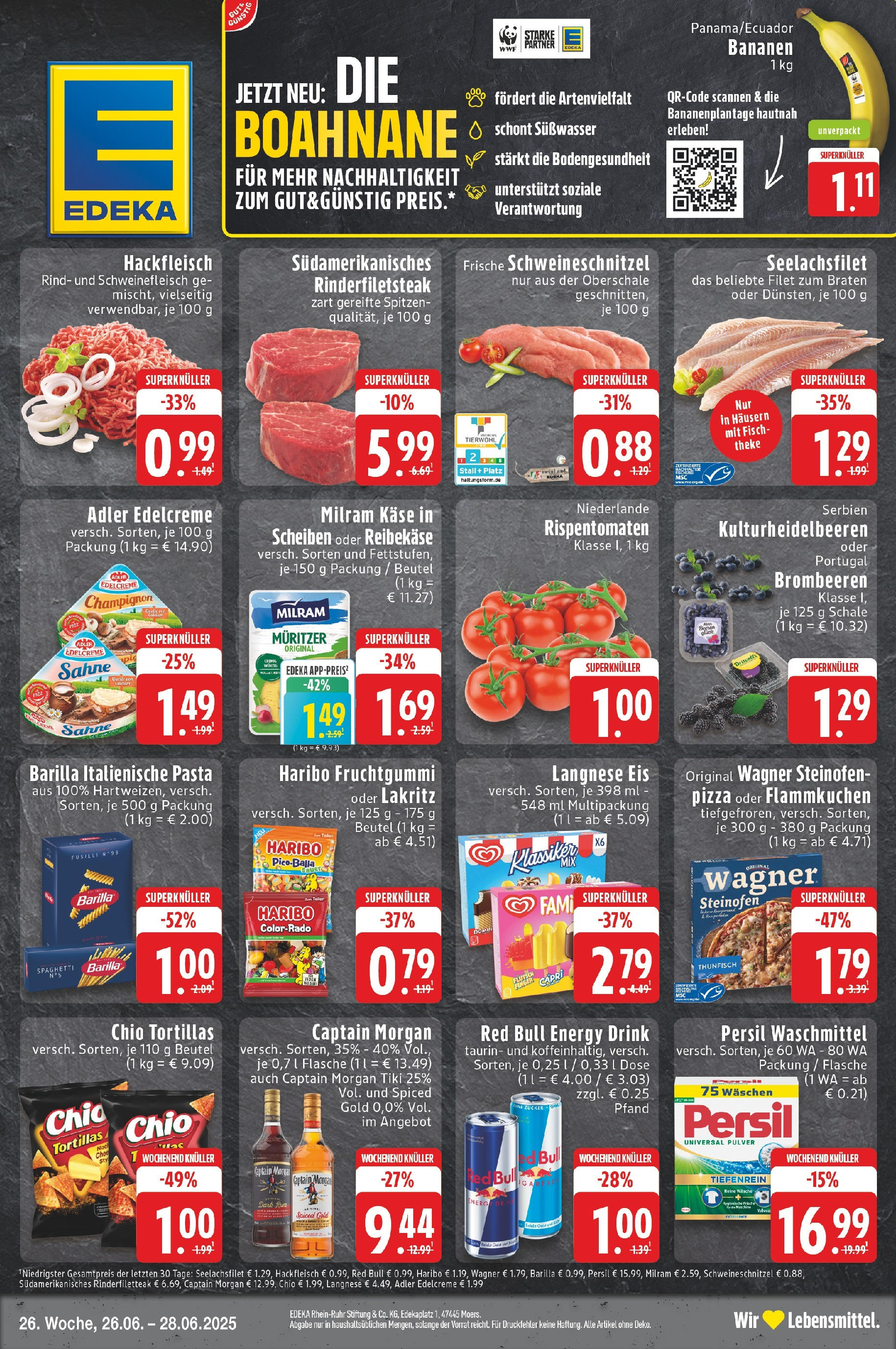Edeka prospekt Neuss	 (ab 25.06.2025) » Angebote Online | Seite: 1 | Produkte: Haribo, Pasta, Steak, Persil