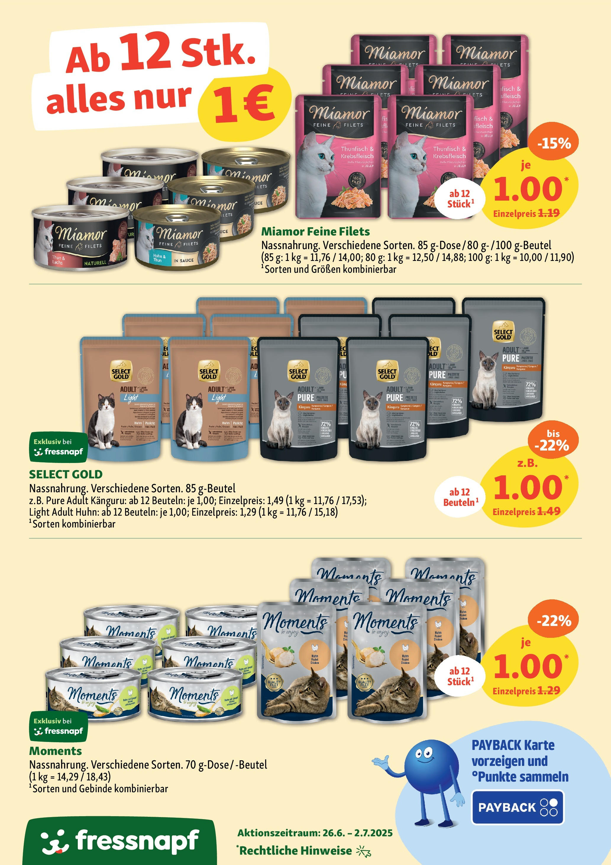Fressnapf Prospekt (ab 26.06.2025) zum Blättern | Seite: 2 | Produkte: Thunfisch, Fisch, Lachs, Fleisch