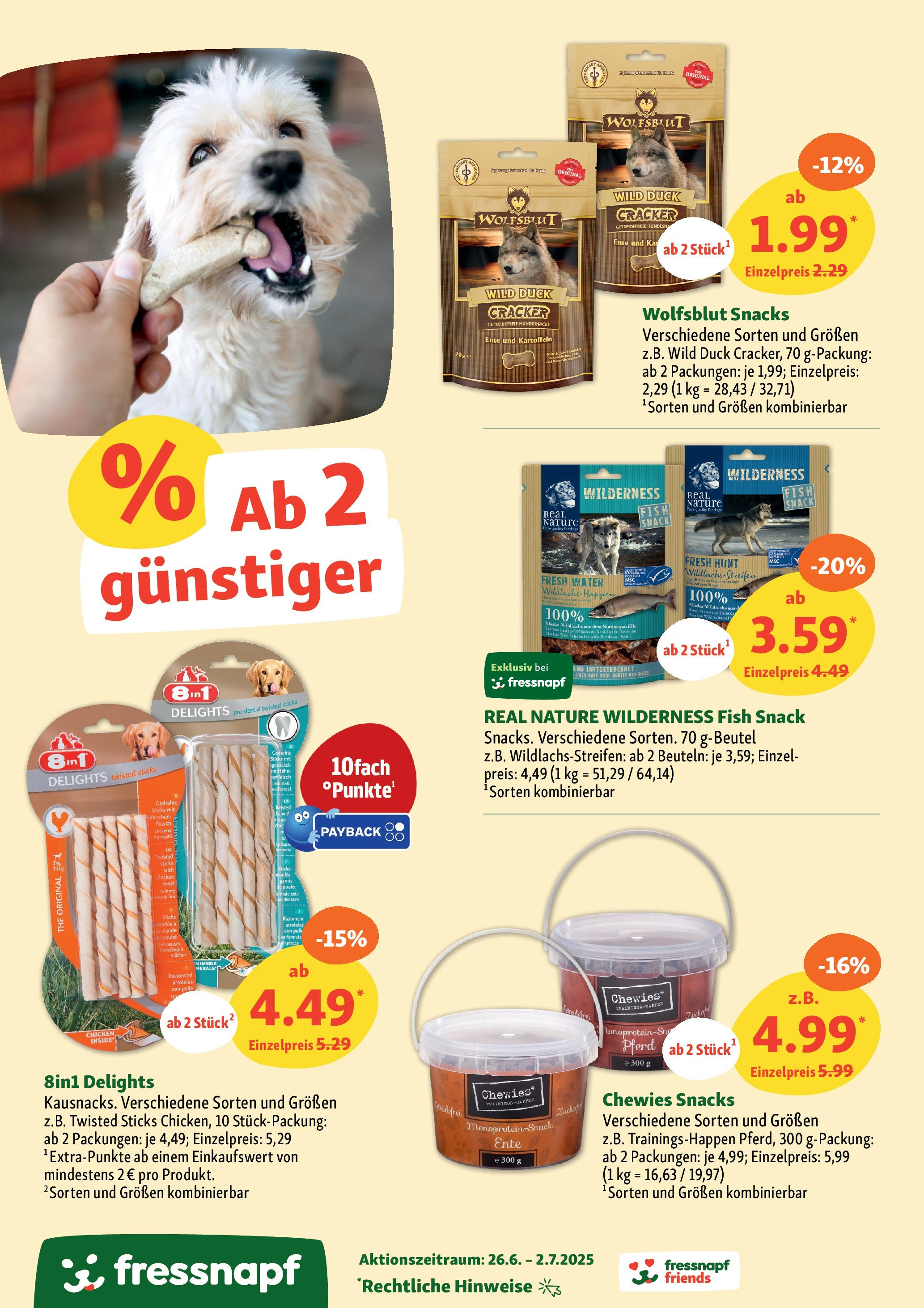 Fressnapf Prospekt (ab 26.06.2025) zum Blättern | Seite: 10 | Produkte: Kartoffeln, Ente