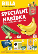 Billa Speciální nabídka: vybrané prodejny