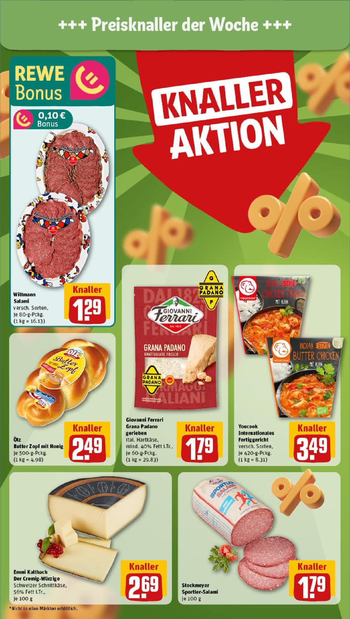 REWE Prospekt ab 29.06.2025 zum Blättern » Angebote | Seite: 4 | Produkte: Youcook, Maggi, Butter, Salami