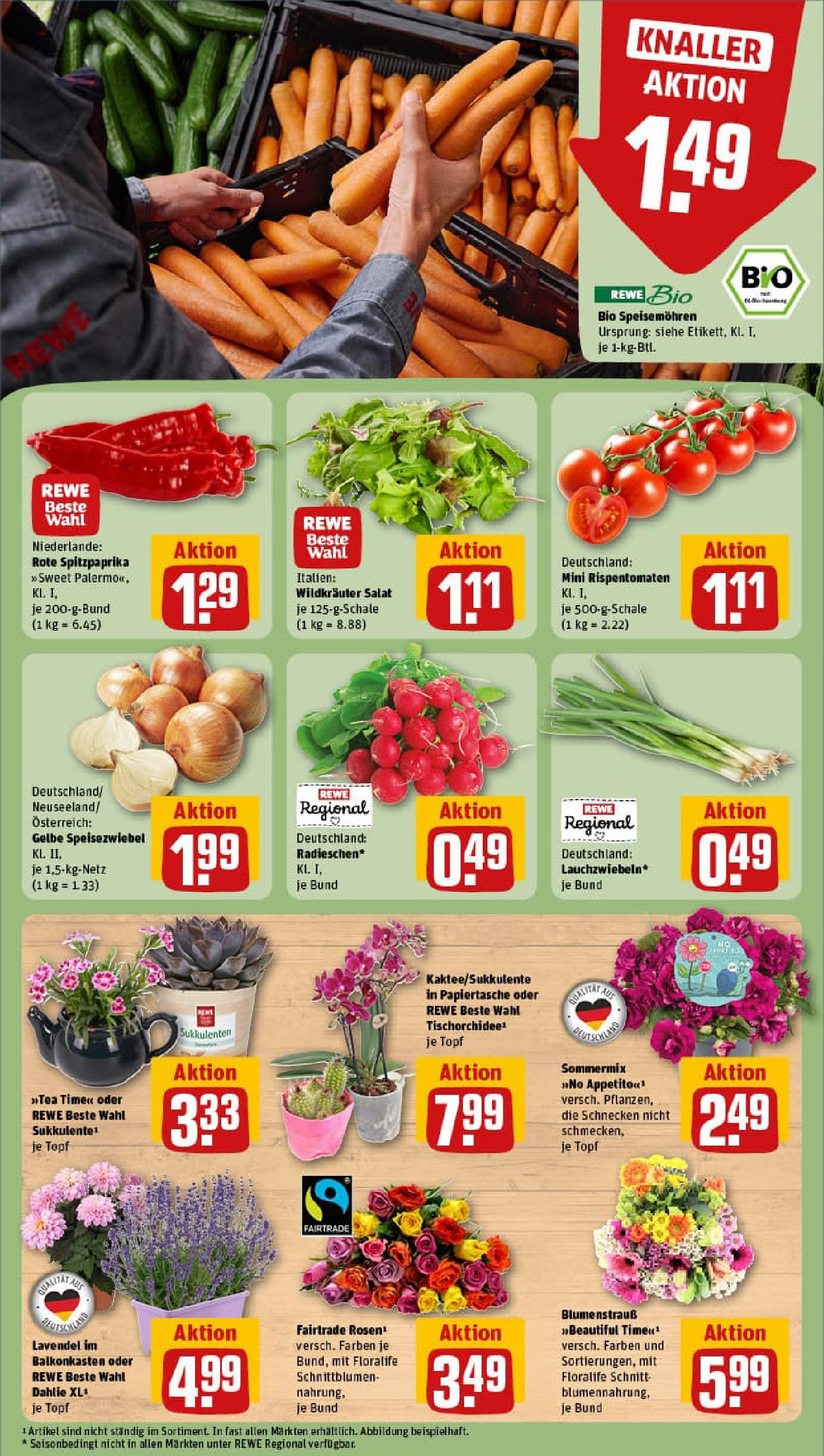 REWE Prospekt ab 29.06.2025 zum Blättern » Angebote | Seite: 9 | Produkte: Lavendel, Salat