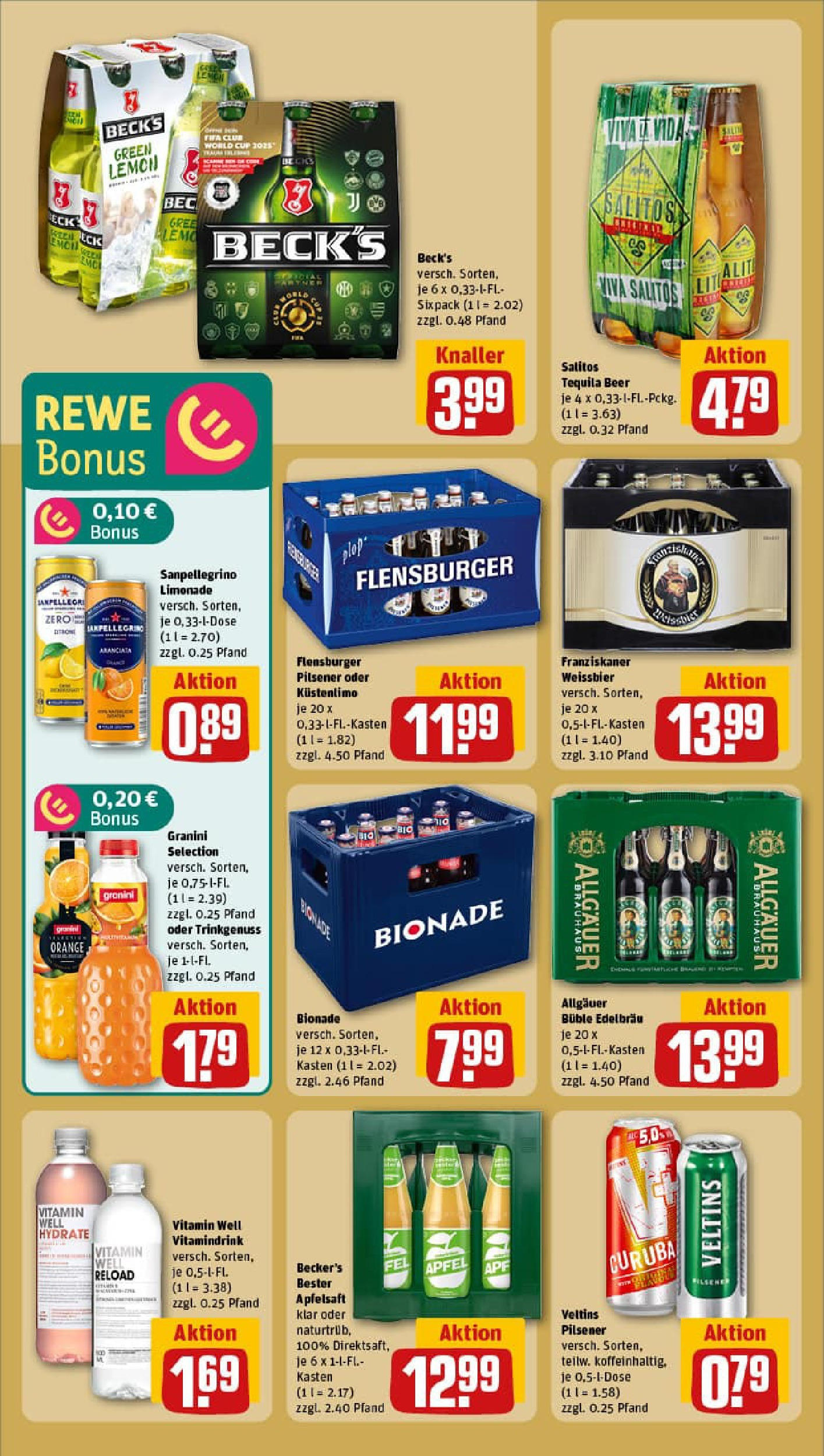 REWE Prospekt ab 29.06.2025 zum Blättern » Angebote | Seite: 20 | Produkte: Weißbier, Limonade, Apple, Granini