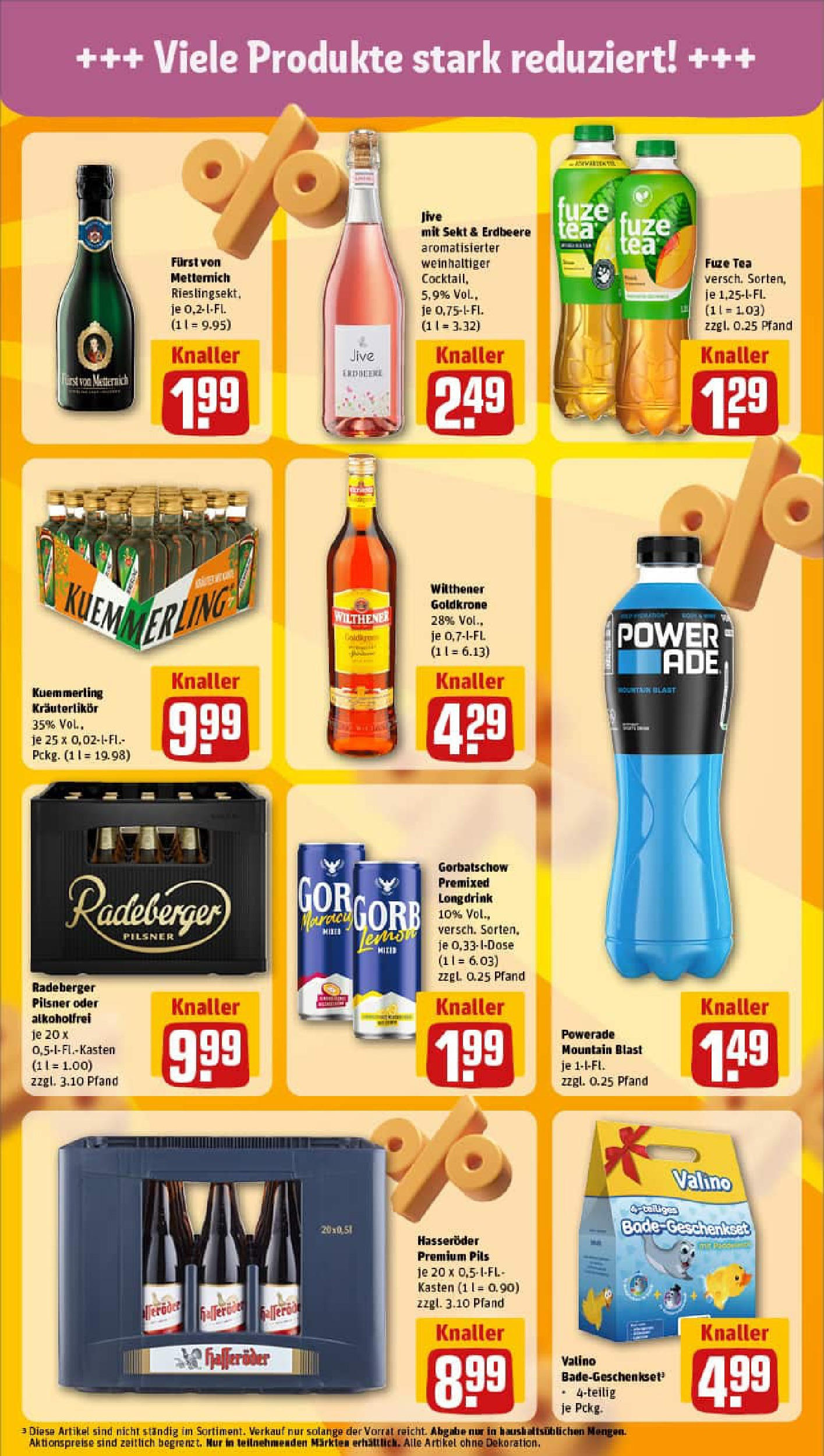 REWE Prospekt ab 29.06.2025 zum Blättern » Angebote | Seite: 25 | Produkte: Furst von metternich, Wilthener, Hasseröder, Radeberger pilsner