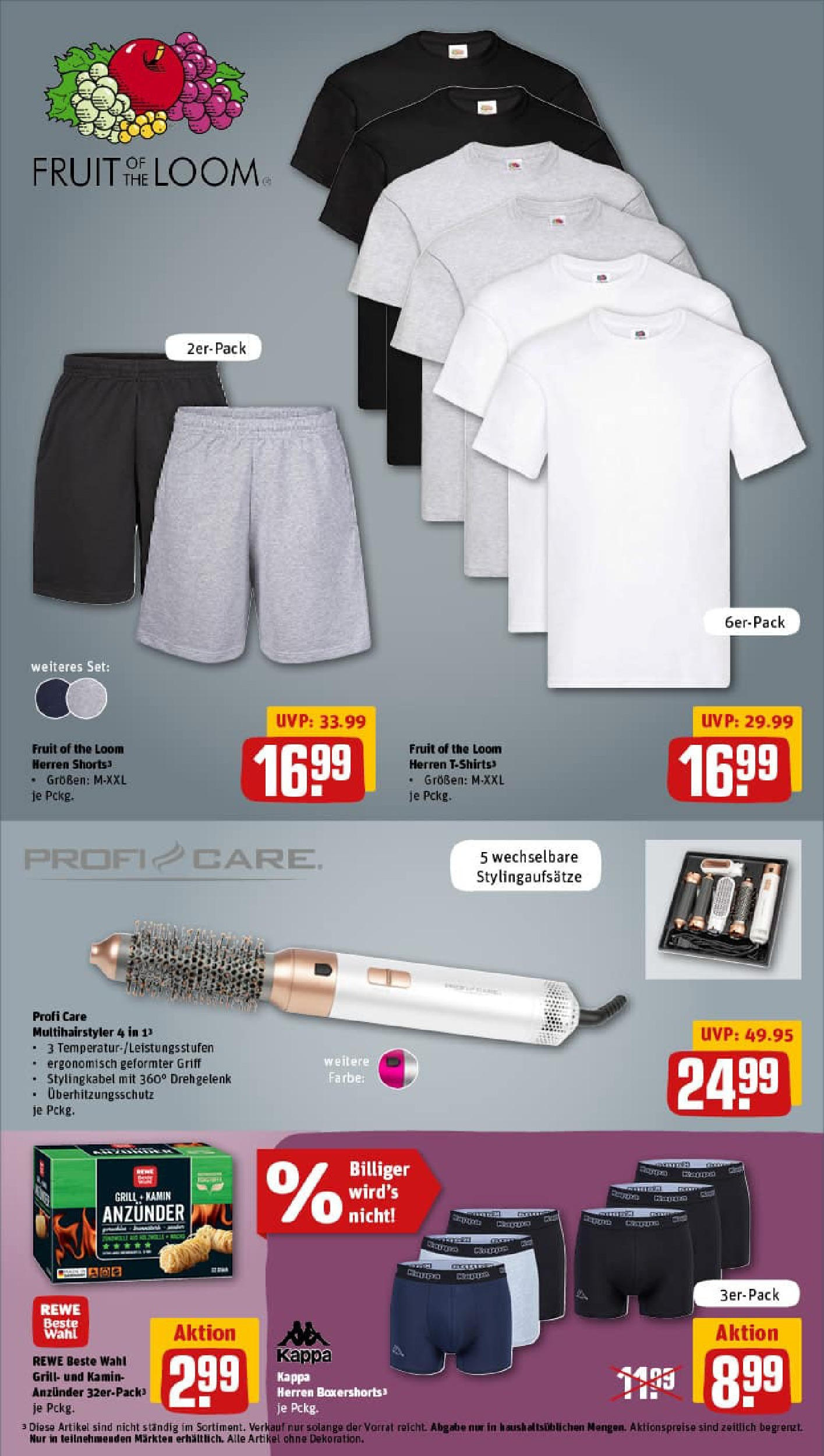 REWE Prospekt ab 29.06.2025 zum Blättern » Angebote | Seite: 31 | Produkte: Grill, Kamin, T-Shirt, Boxer