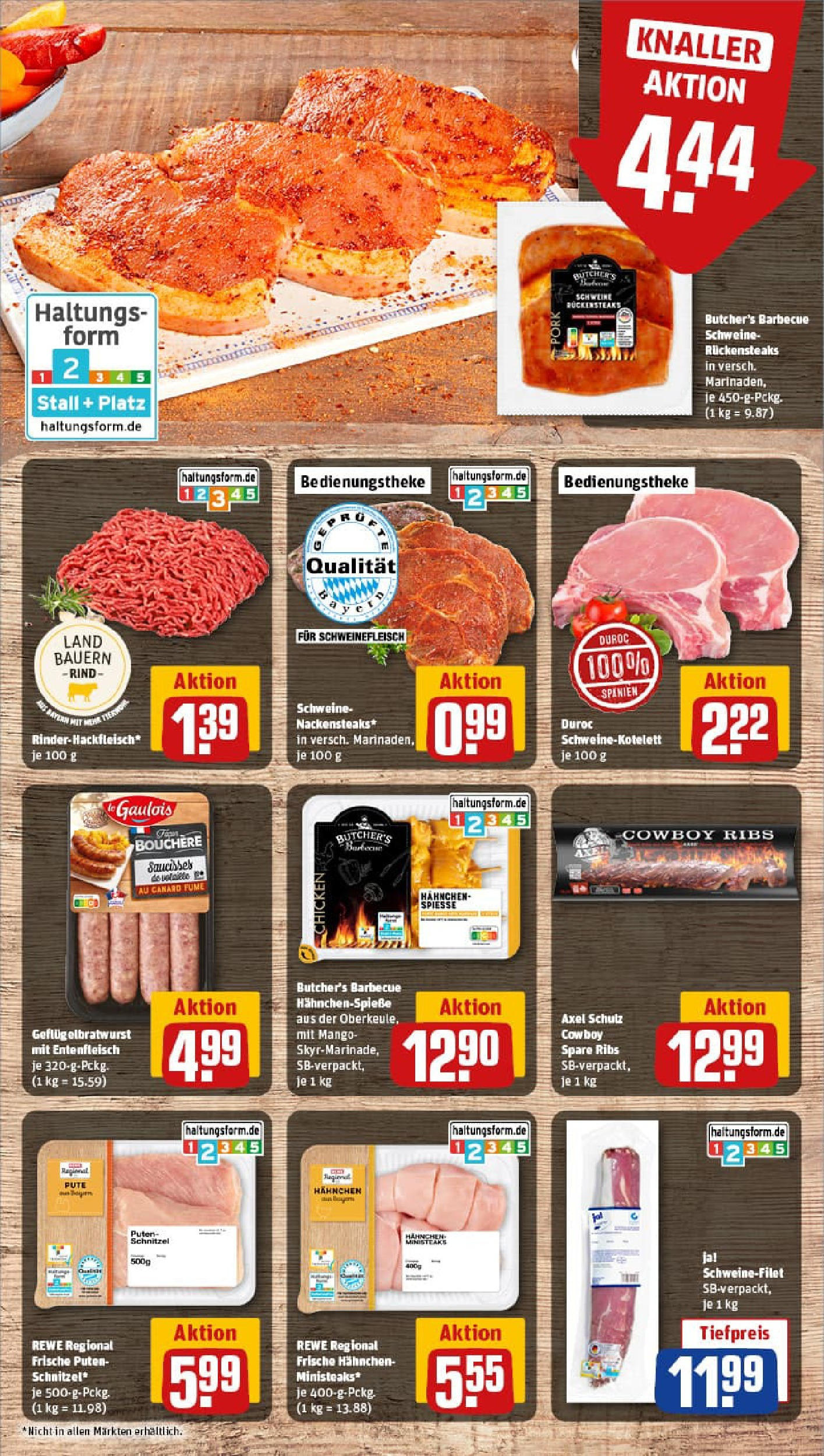 REWE Prospekt ab 29.06.2025 zum Blättern » Angebote | Seite: 10 | Produkte: Hahnchen, Spare ribs, Schnitzel, Schweinefleisch