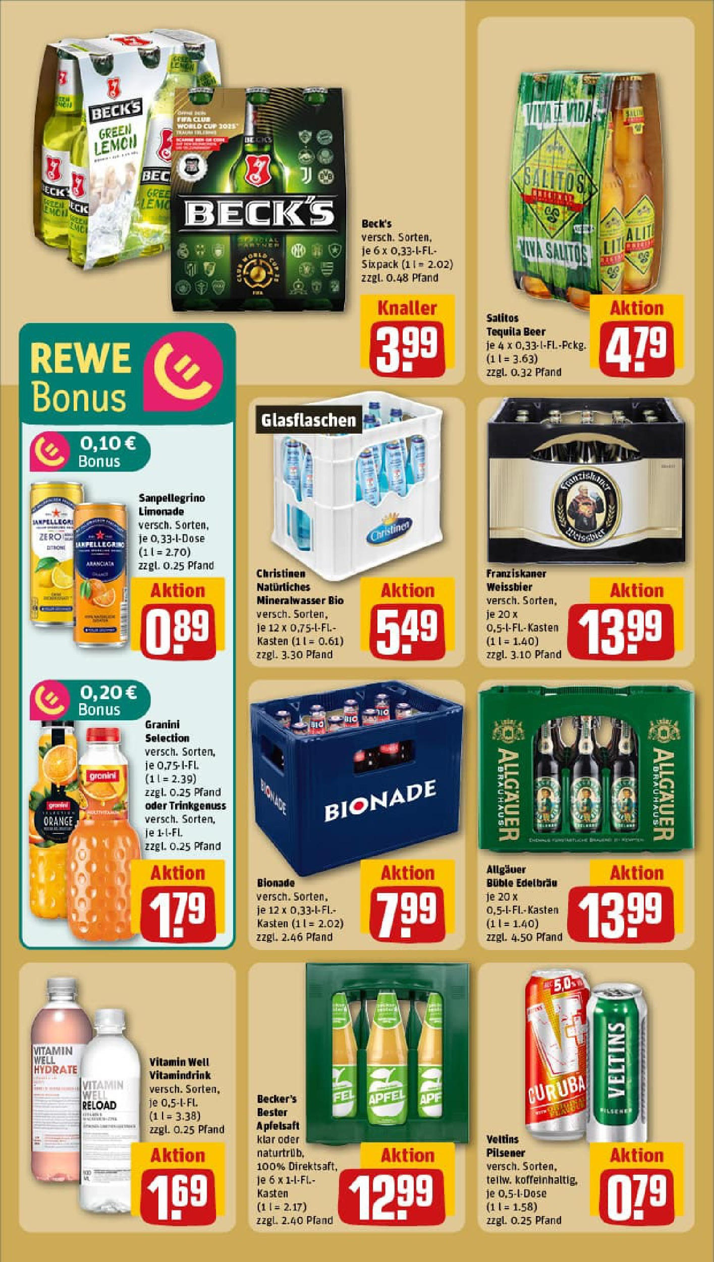 REWE Prospekt ab 29.06.2025 zum Blättern » Angebote | Seite: 18 | Produkte: Äpfel, Apple, Granini, Veltins