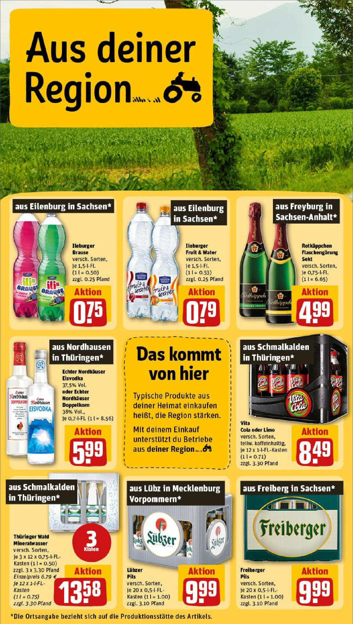 REWE Prospekt ab 29.06.2025 zum Blättern » Angebote | Seite: 26 | Produkte: Pils, Vita cola, Vodka, Lubzer