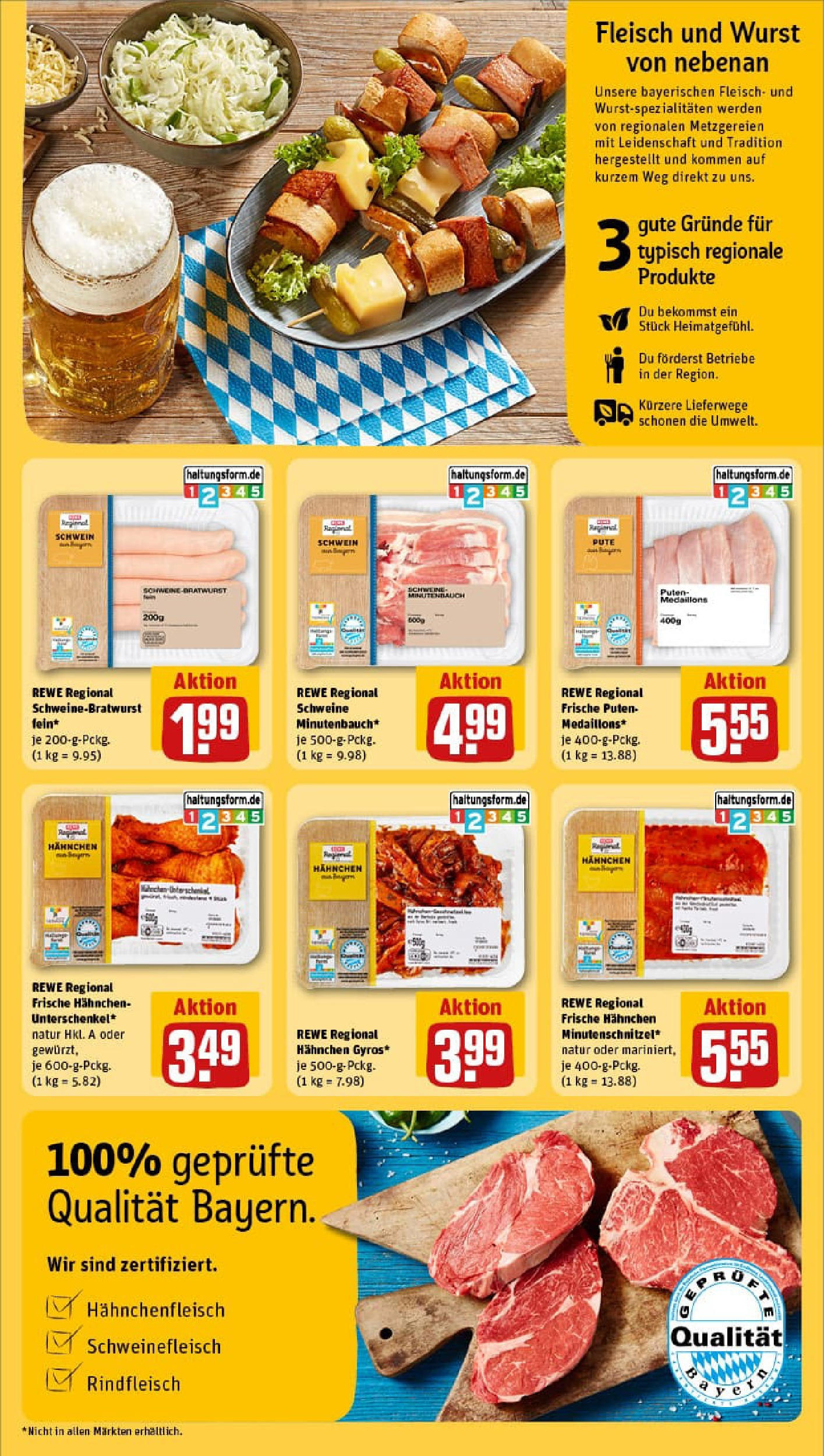 REWE Prospekt ab 29.06.2025 zum Blättern » Angebote | Seite: 29 | Produkte: Pute, Hahnchen, Wurst, Fleisch