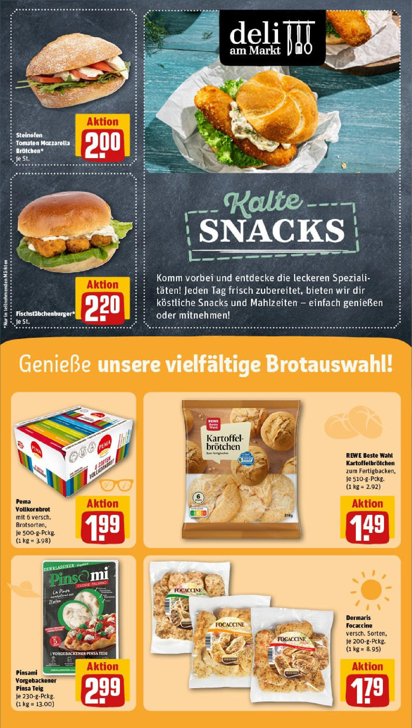 REWE Prospekt ab 29.06.2025 zum Blättern » Angebote | Seite: 13 | Produkte: Mozzarella, Vollkornbrot, Tomaten