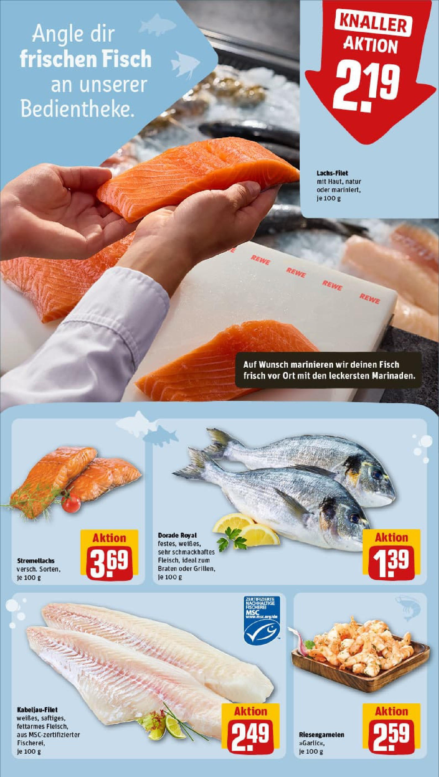 REWE Prospekt ab 29.06.2025 zum Blättern » Angebote | Seite: 35 | Produkte: Dorade, Fisch