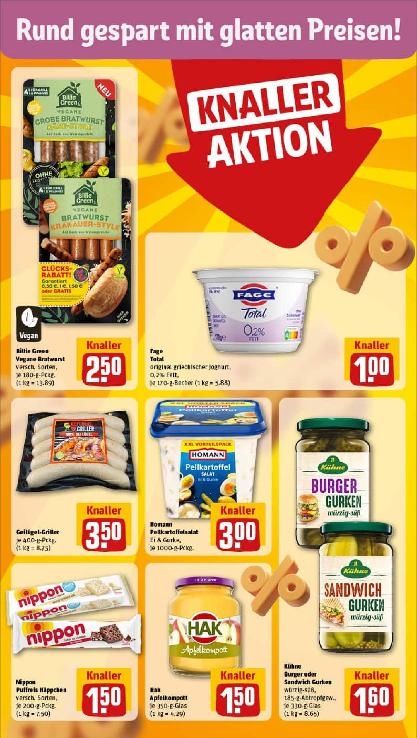 REWE Prospekt ab 29.06.2025 zum Blättern » Angebote | Seite: 22 | Produkte: Bratwurst, Burger, Griller, Salat