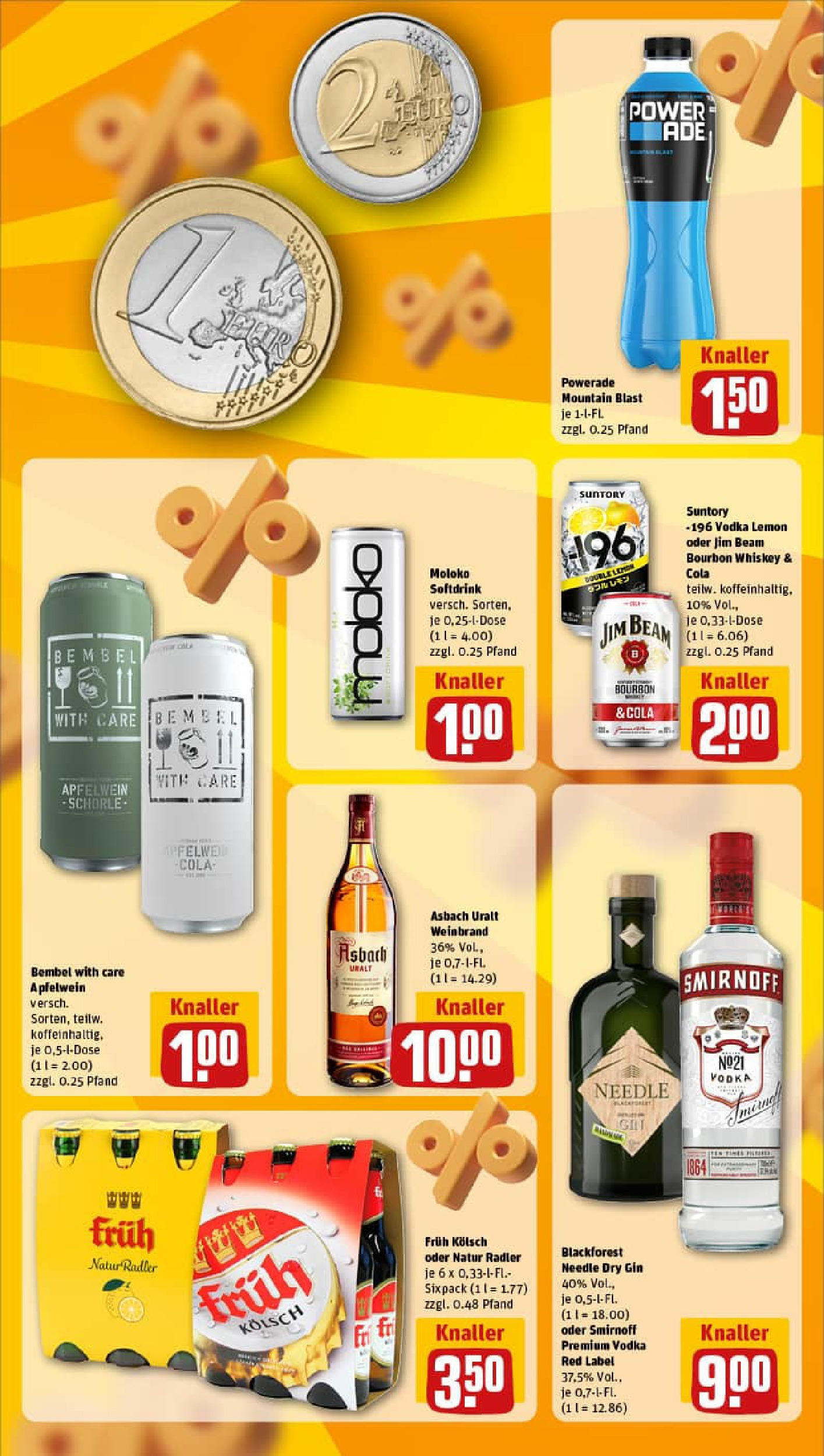 REWE Prospekt ab 29.06.2025 zum Blättern » Angebote | Seite: 23 | Produkte: Jim beam, Cola, Apple, Radler