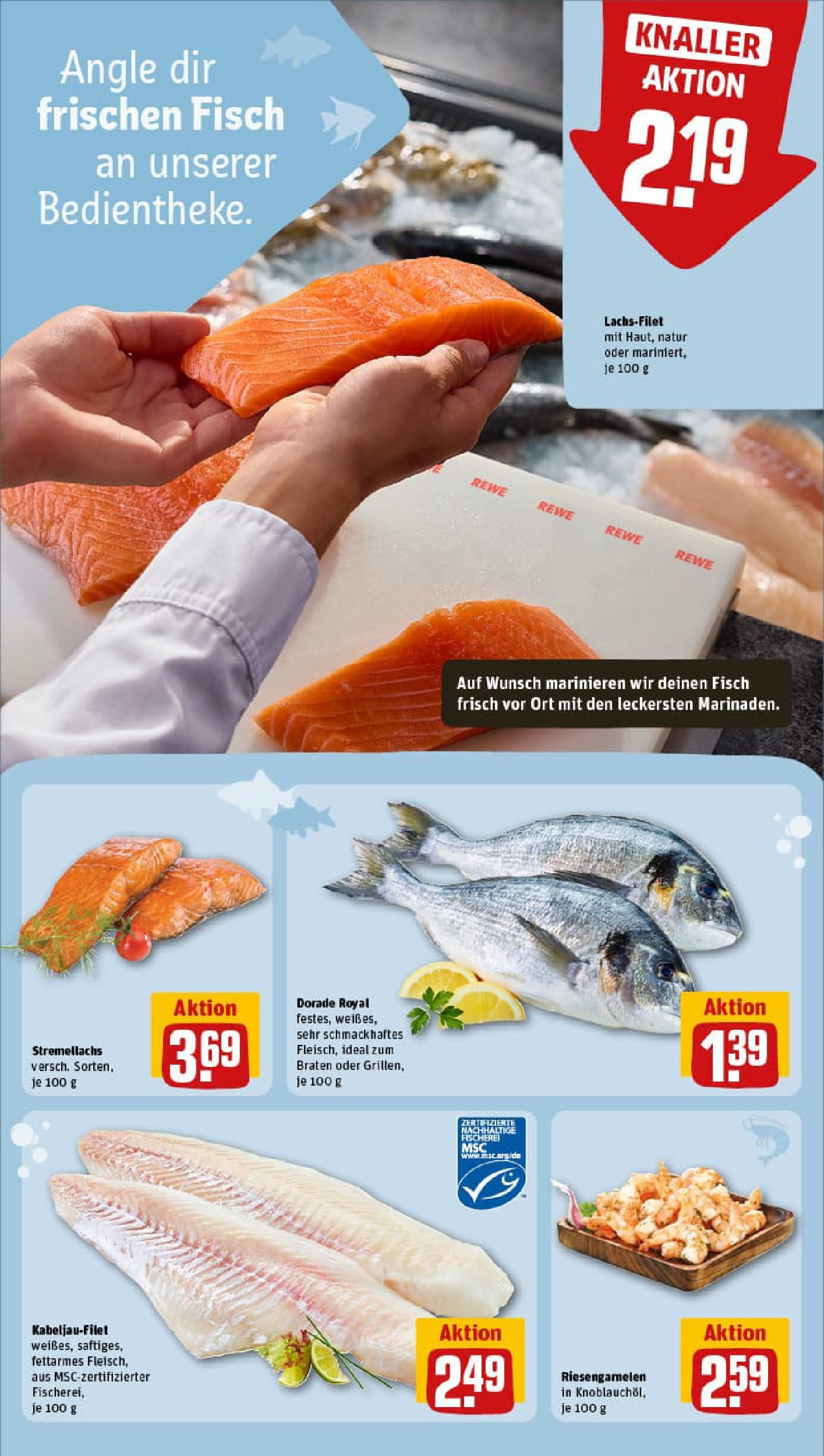 REWE Prospekt ab 29.06.2025 zum Blättern » Angebote | Seite: 33 | Produkte: Dorade, Fisch