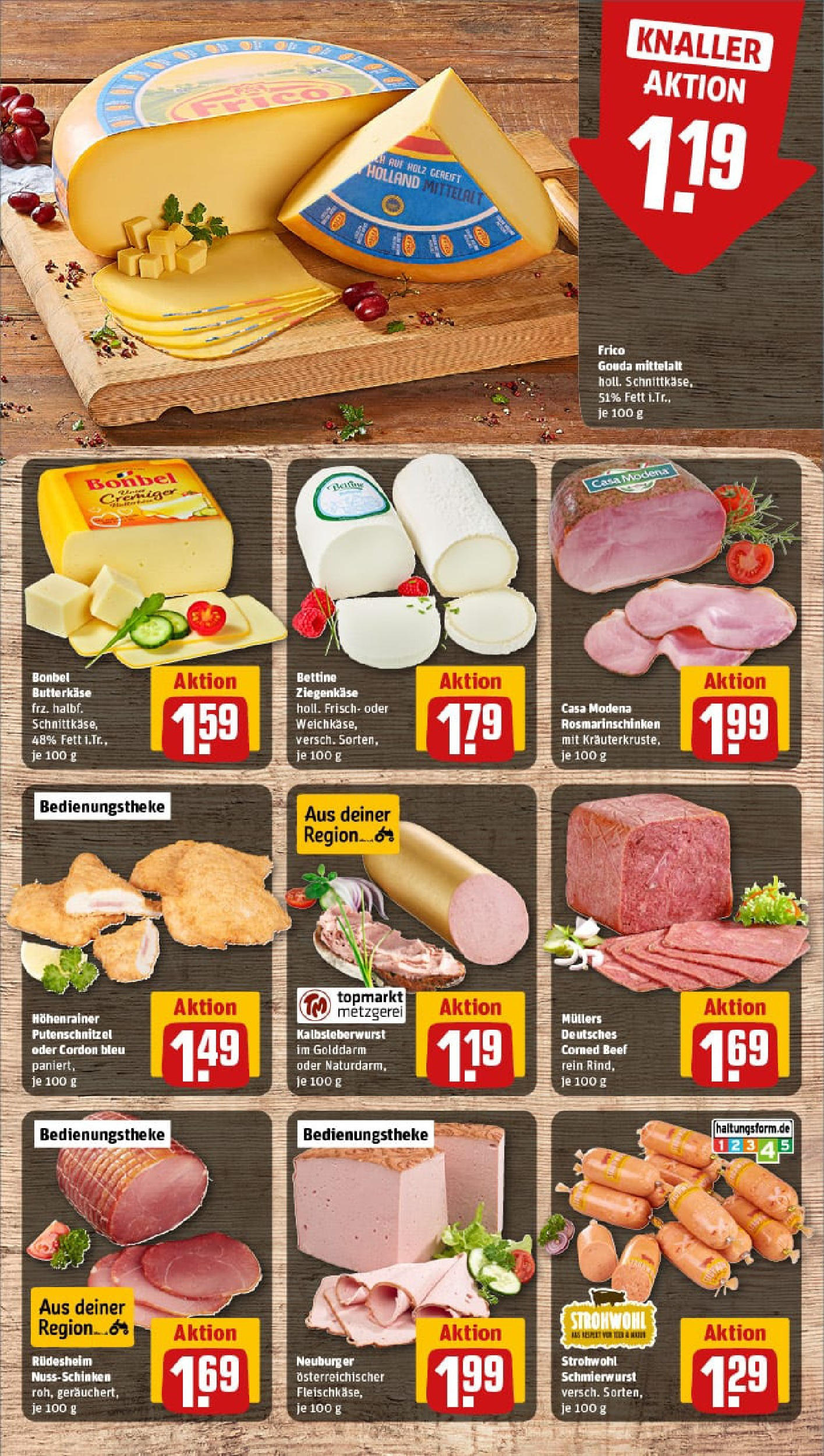 REWE Prospekt ab 29.06.2025 zum Blättern » Angebote | Seite: 11 | Produkte: Gouda, Ziegenkäse, Putenschnitzel