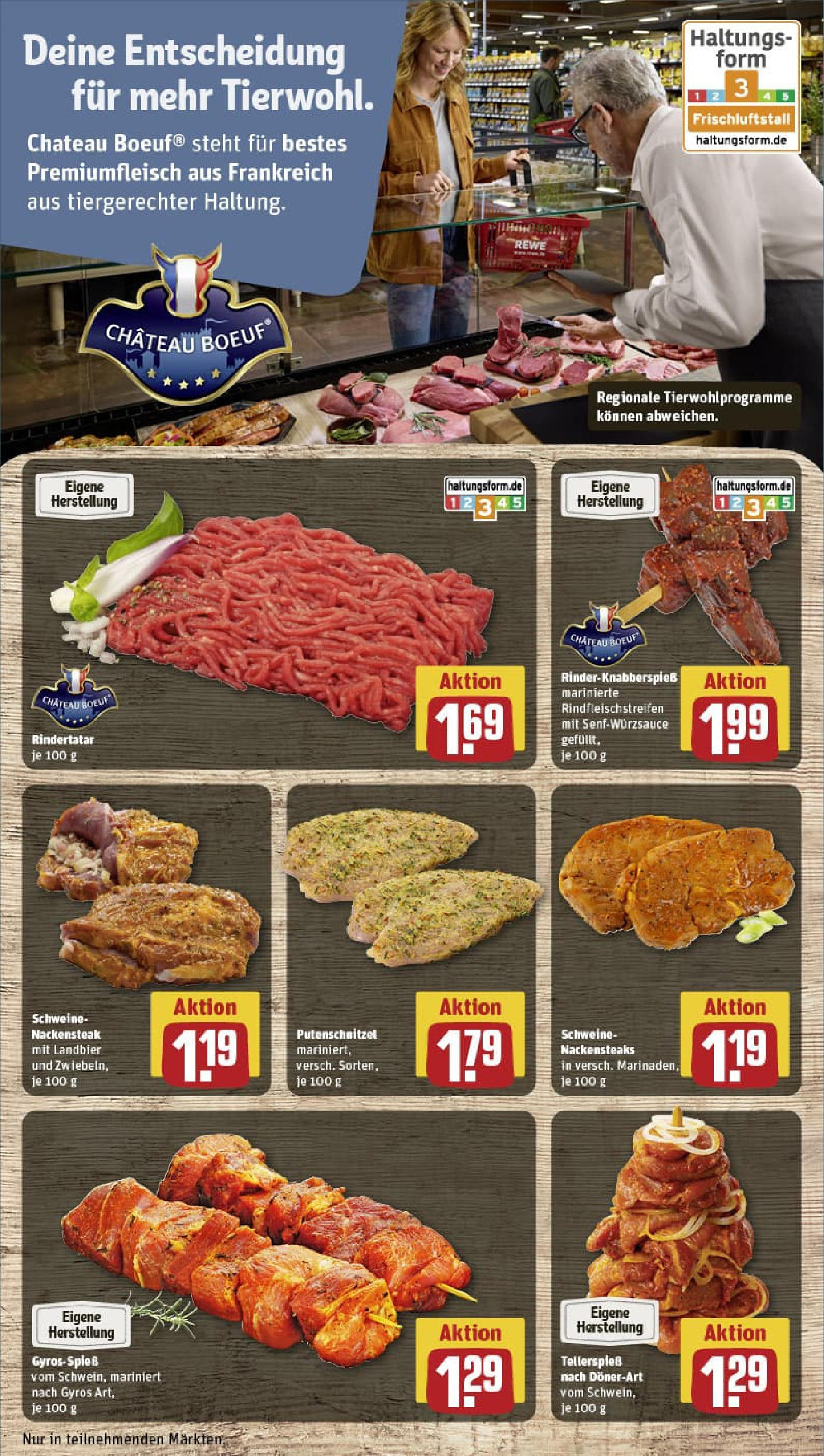 REWE Prospekt ab 29.06.2025 zum Blättern » Angebote | Seite: 12 | Produkte: Nackensteaks, Gyros, Putenschnitzel, Steak