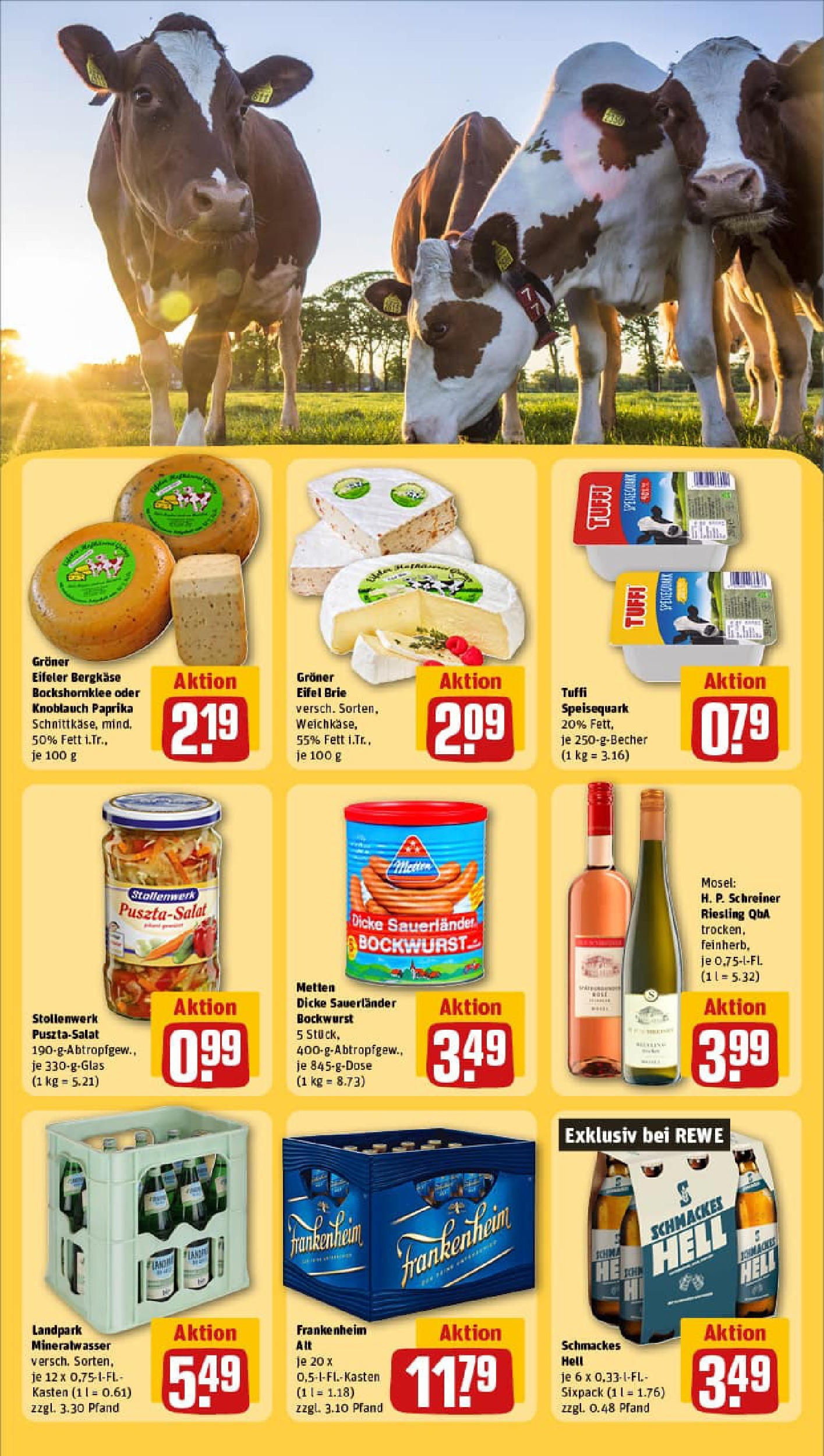 REWE Prospekt ab 29.06.2025 zum Blättern » Angebote | Seite: 25 | Produkte: Bockwurst, Quark, Paprika, Speisequark