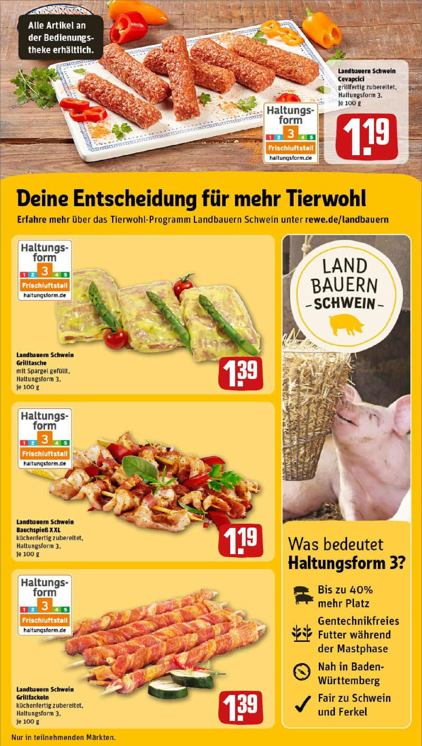 REWE Prospekt ab 29.06.2025 zum Blättern » Angebote | Seite: 13 | Produkte: Theke, Cevapcici, Spargel
