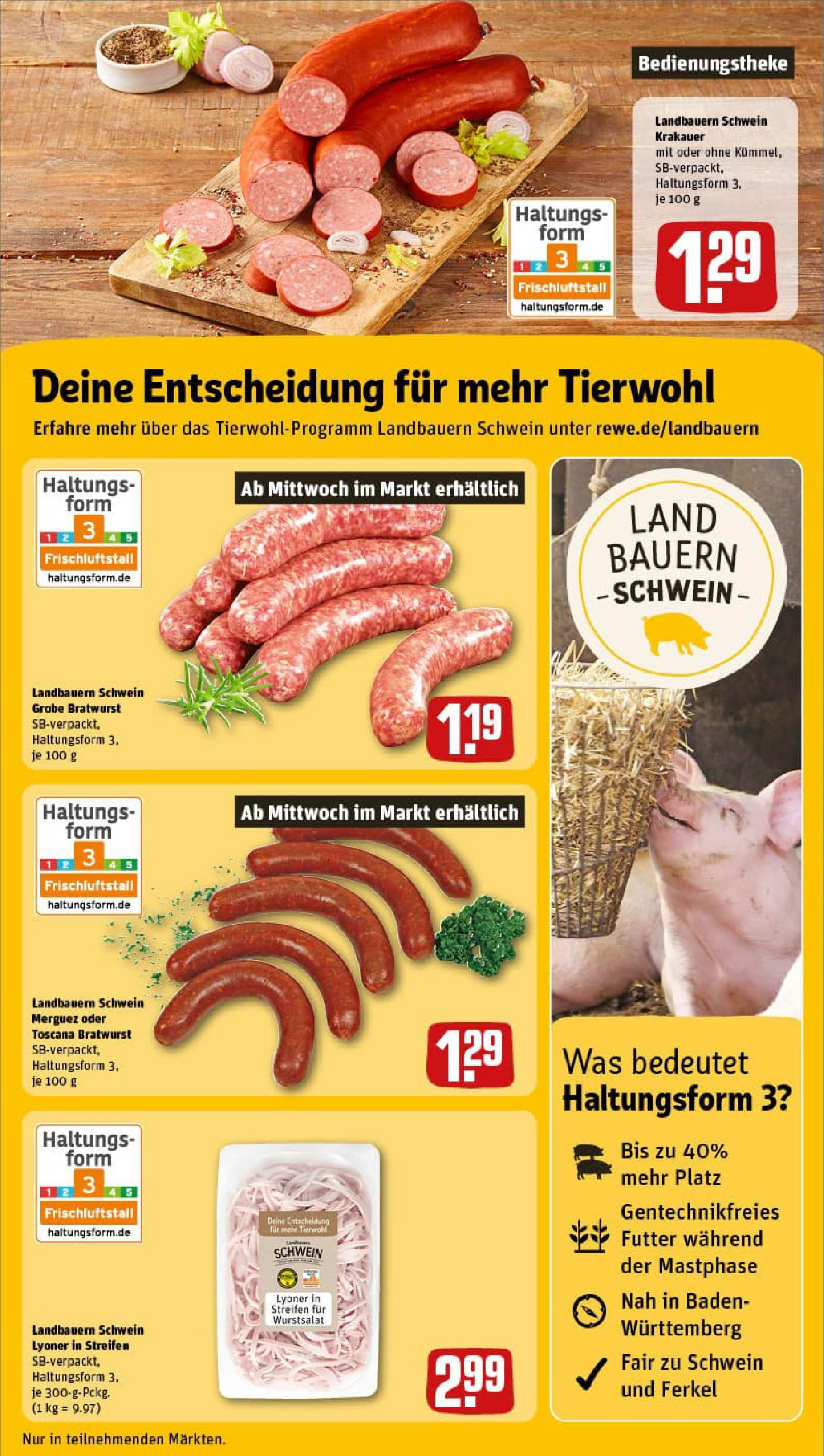 REWE Prospekt ab 29.06.2025 zum Blättern » Angebote | Seite: 13 | Produkte: Bratwurst