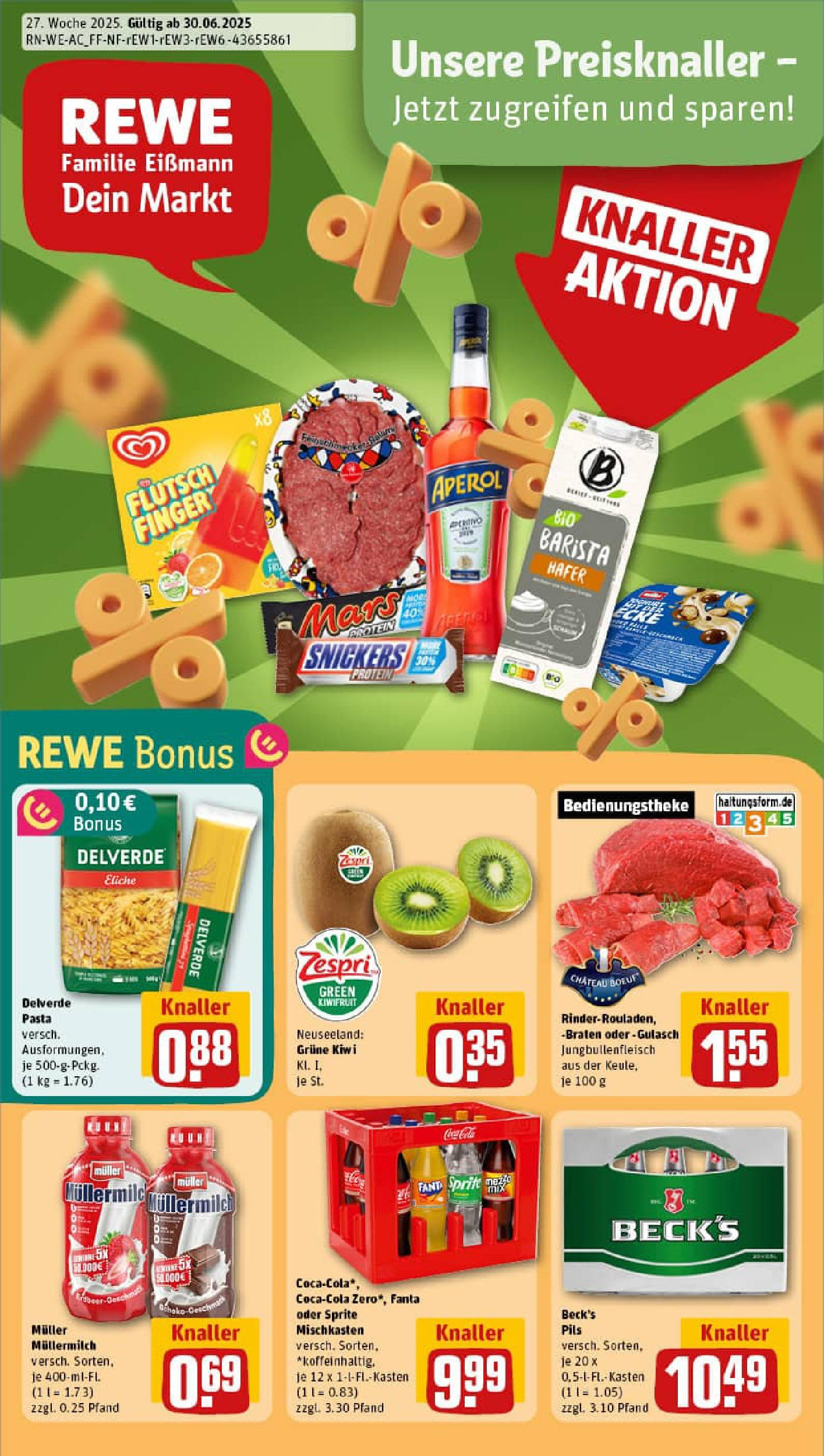 REWE Prospekt ab 29.06.2025 nächste Woche - Prospekt Alsdorf Vorschau von dem Prospekt des Geschäftes Rewe, gültig ab dem 29.06.2025