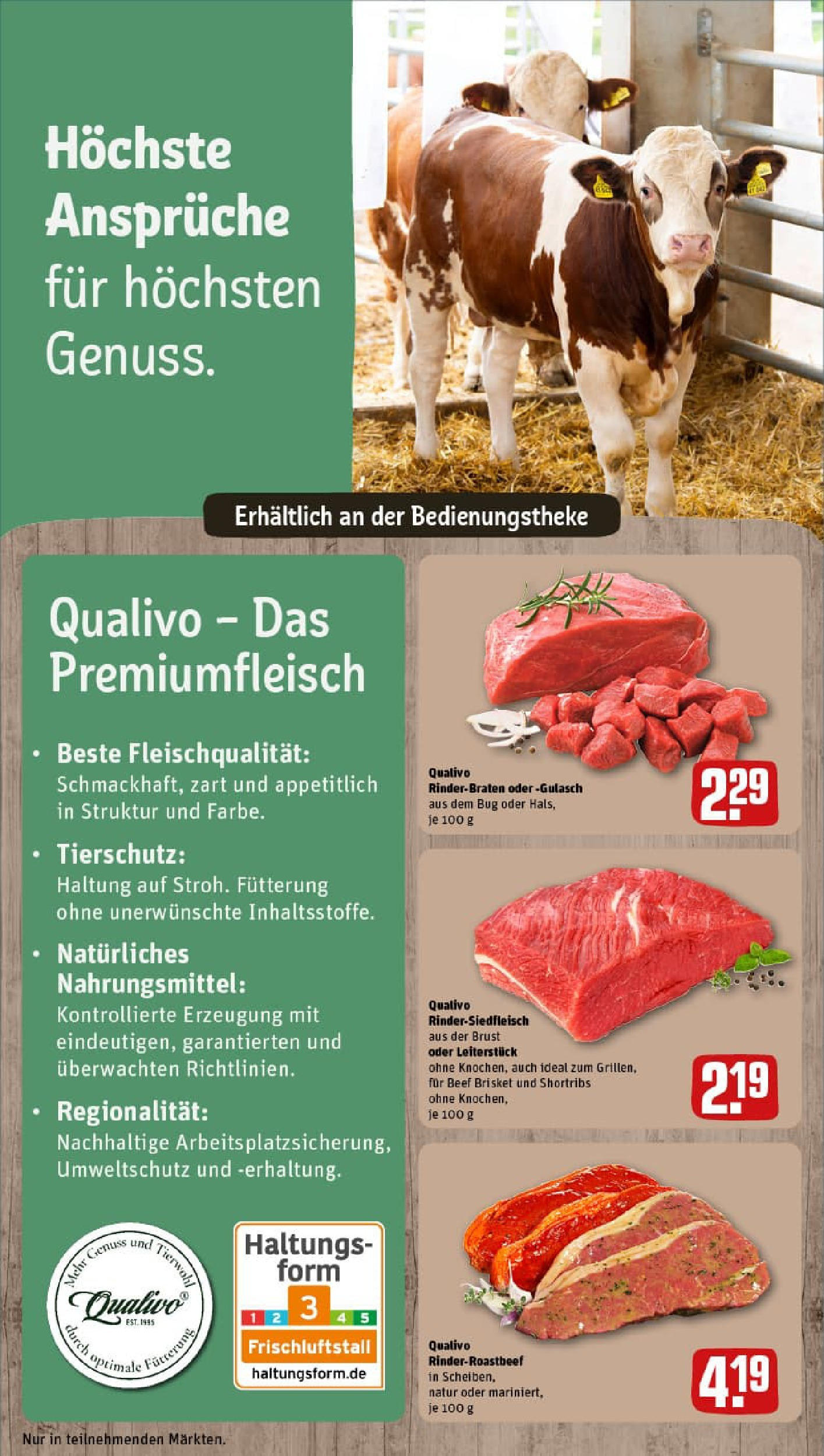 REWE Prospekt ab 29.06.2025 zum Blättern » Angebote | Seite: 12 | Produkte: Rinderbraten, Gulasch