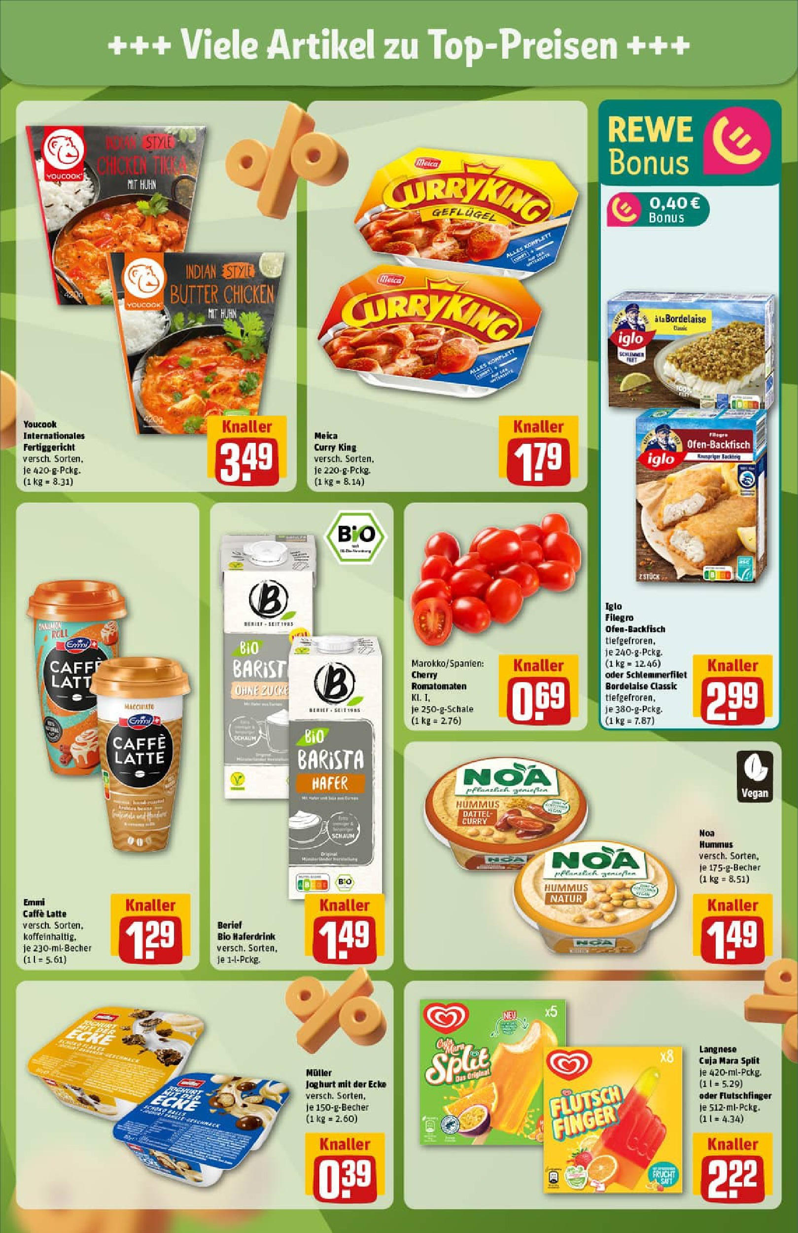 REWE Prospekt ab 29.06.2025 zum Blättern » Angebote | Seite: 5 | Produkte: Langnese, Butter, Joghurt, Haferdrink