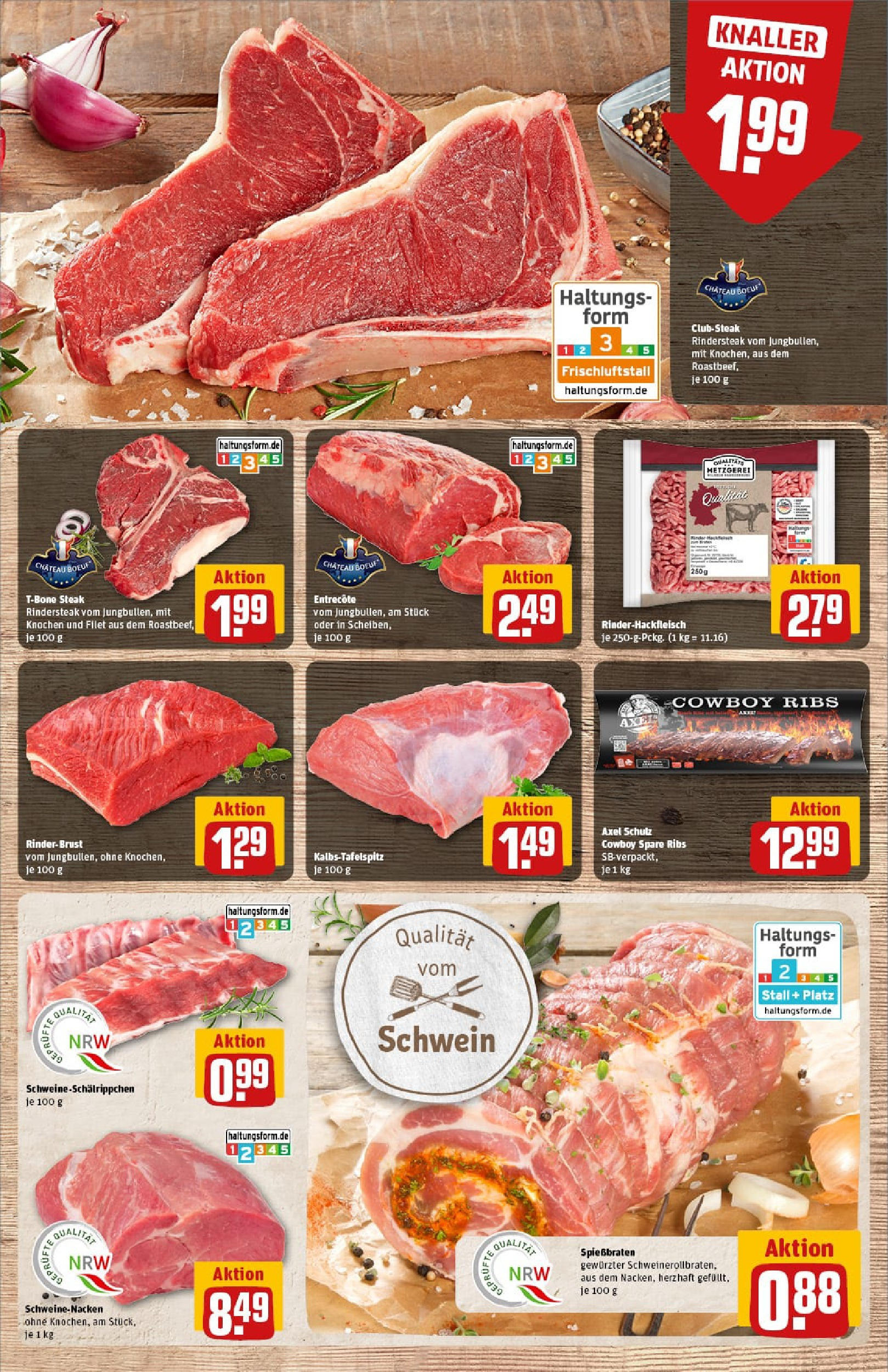 REWE Prospekt ab 29.06.2025 zum Blättern » Angebote | Seite: 11 | Produkte: Top, Schweinenacken, Entrecote, Steak