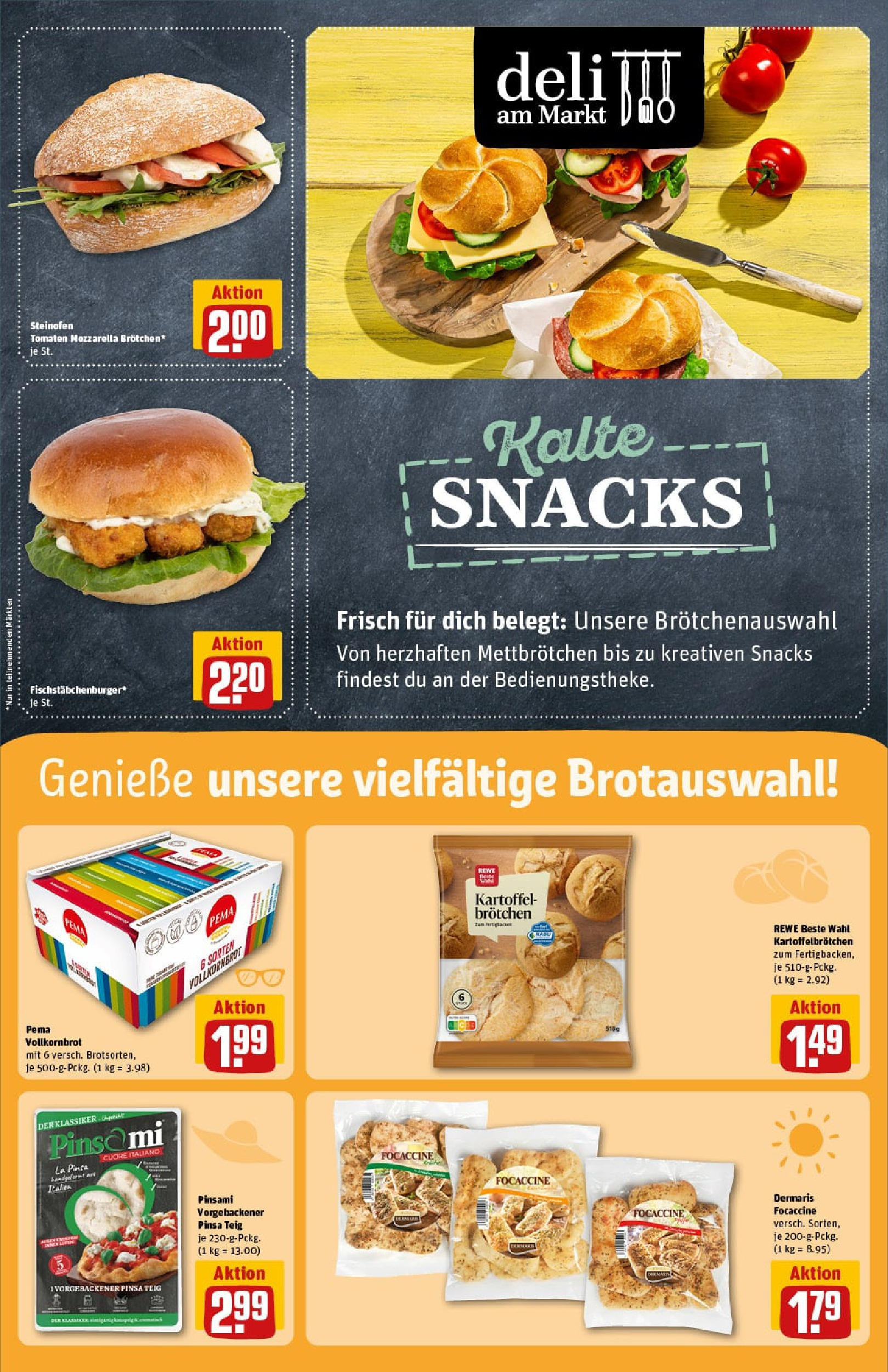 REWE Prospekt ab 29.06.2025 zum Blättern » Angebote | Seite: 15 | Produkte: Mozzarella, Vollkornbrot, Burger, Tomaten