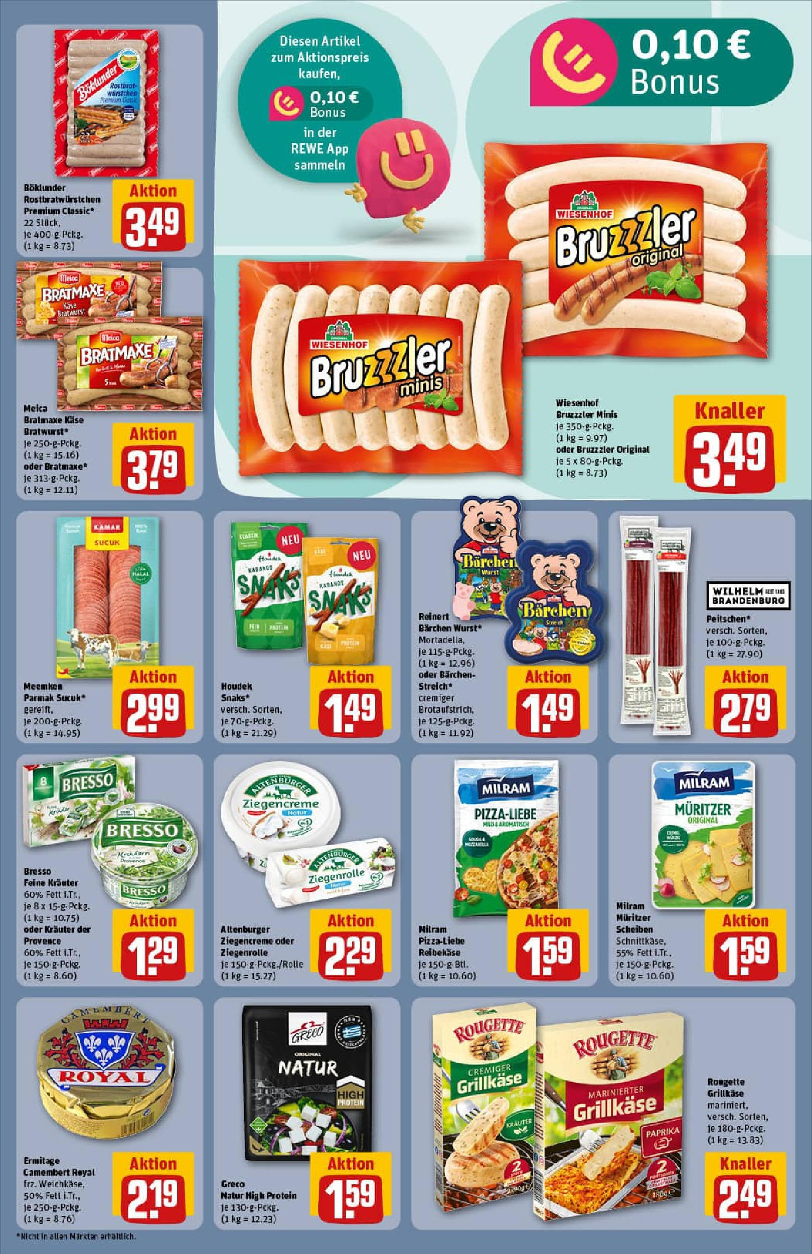 REWE Prospekt ab 29.06.2025 zum Blättern » Angebote | Seite: 17 | Produkte: Käse, Meica, Paprika, Meemken