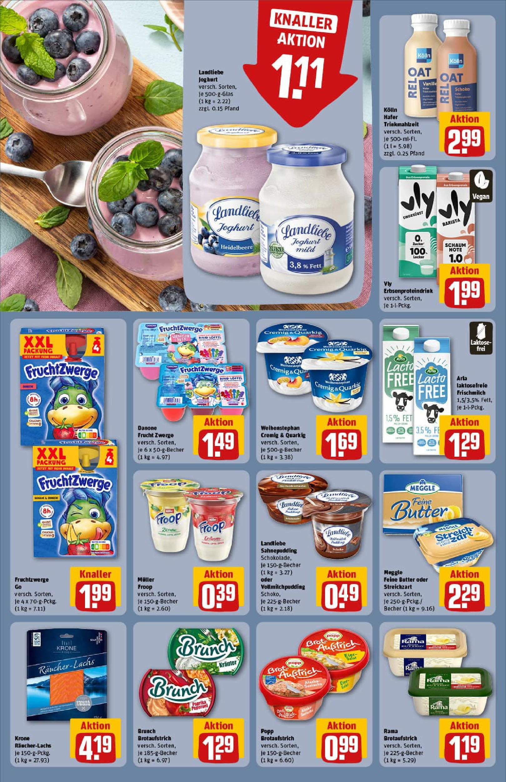 REWE Prospekt ab 29.06.2025 zum Blättern » Angebote | Seite: 18 | Produkte: Rama, Kolln, Joghurt, Landliebe joghurt