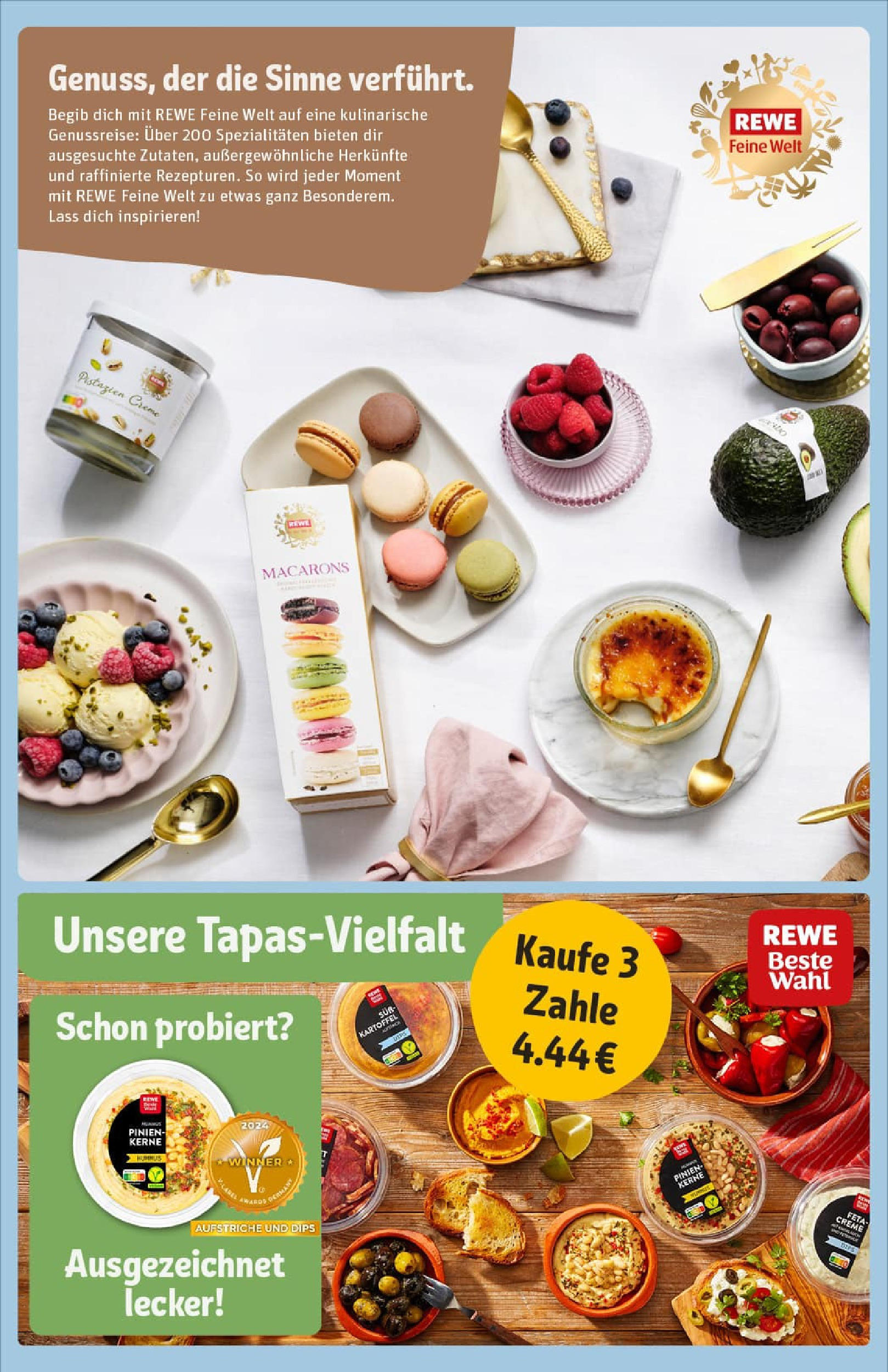 REWE Prospekt ab 29.06.2025 zum Blättern » Angebote | Seite: 16 | Produkte: Feta, Pistazien, Creme