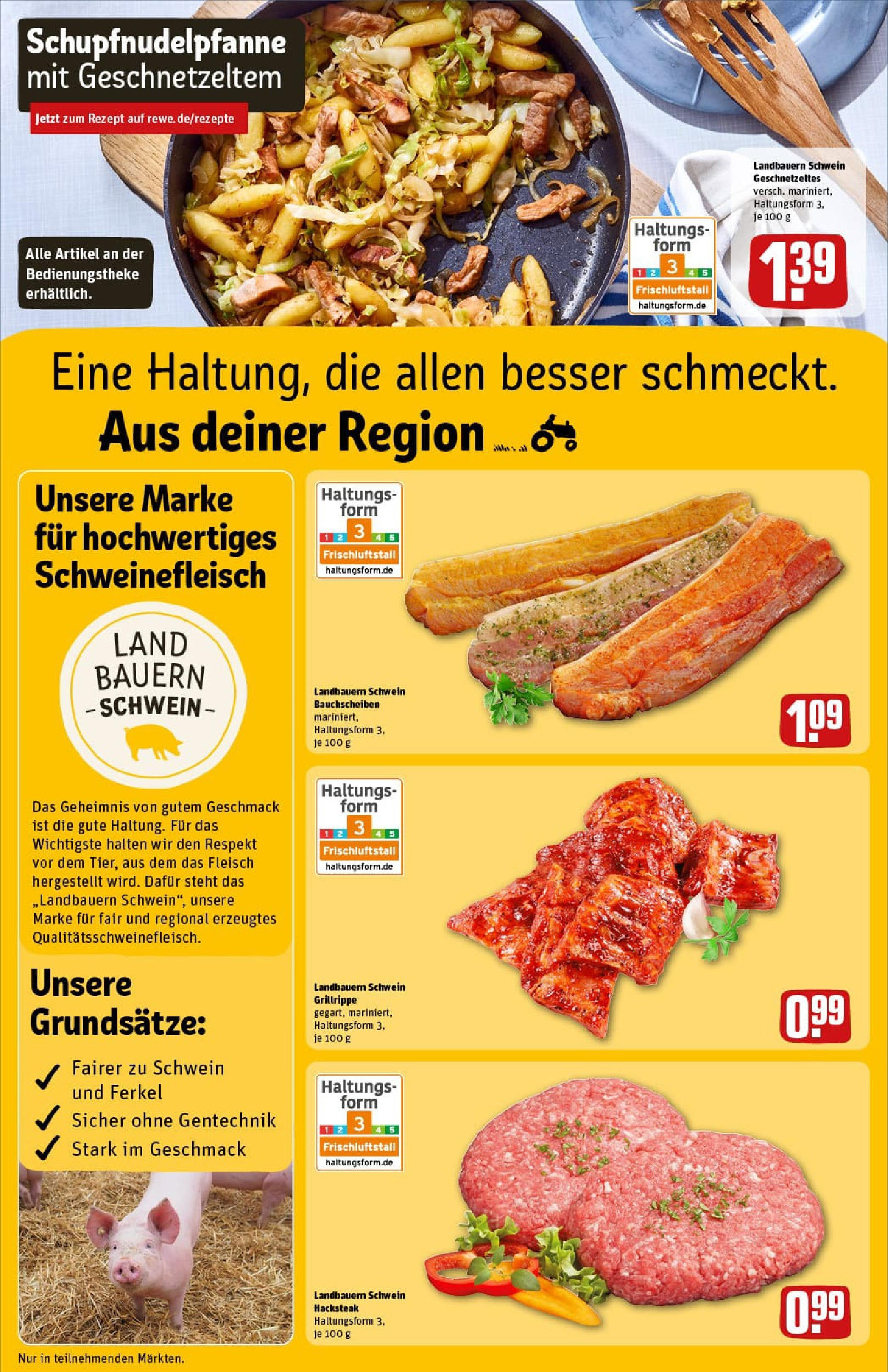 REWE Prospekt ab 29.06.2025 zum Blättern » Angebote | Seite: 12 | Produkte: Schweinefleisch, Steak, Fleisch