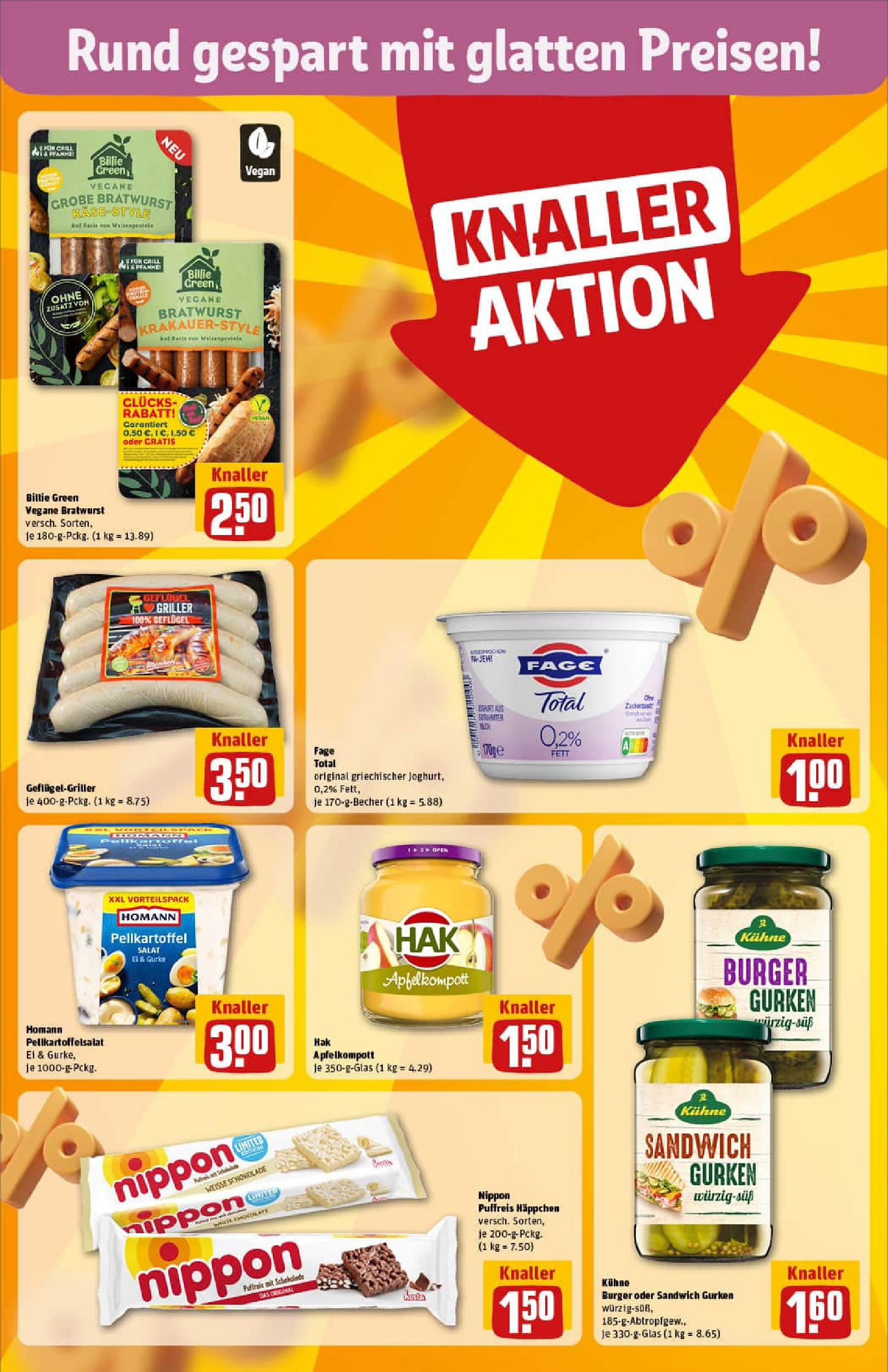 REWE Prospekt ab 29.06.2025 zum Blättern » Angebote | Seite: 20 | Produkte: Schokolade, Bratwurst, Burger, Gurken
