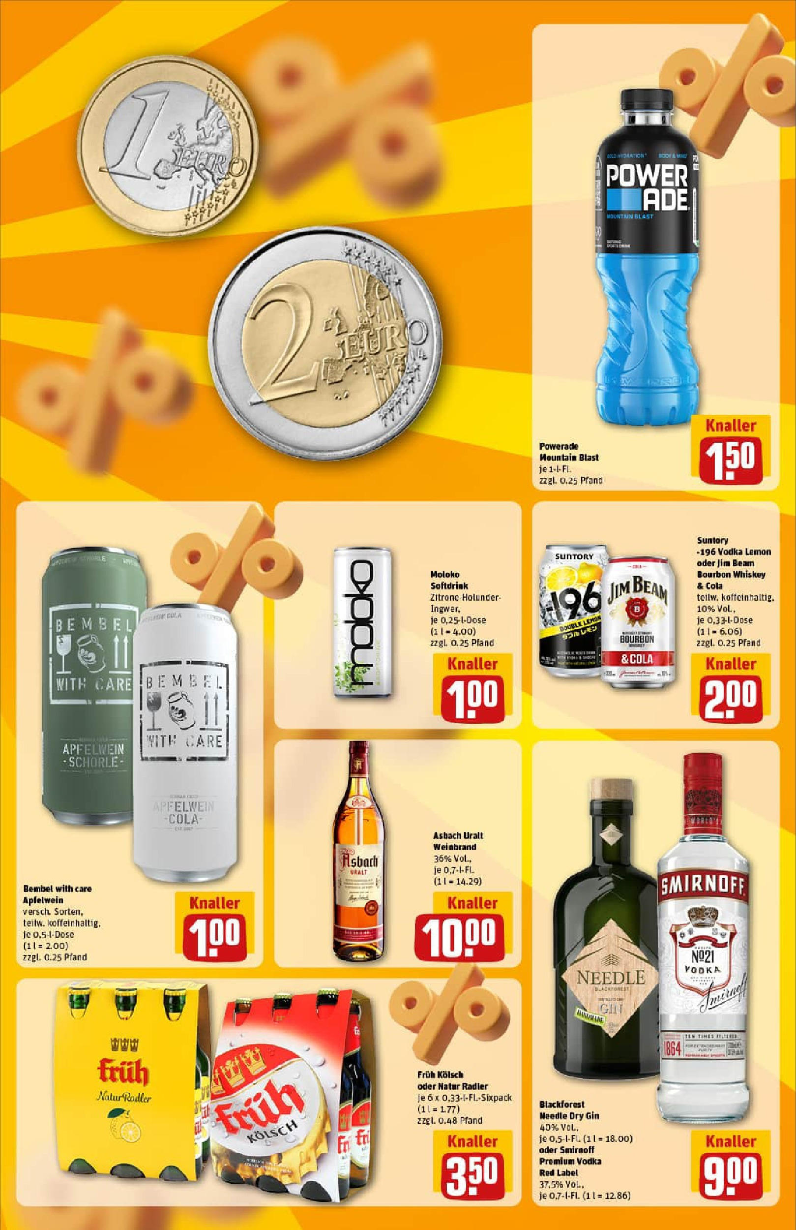REWE Prospekt ab 29.06.2025 zum Blättern » Angebote | Seite: 21 | Produkte: Radler, Vodka, Bourbon, Gin