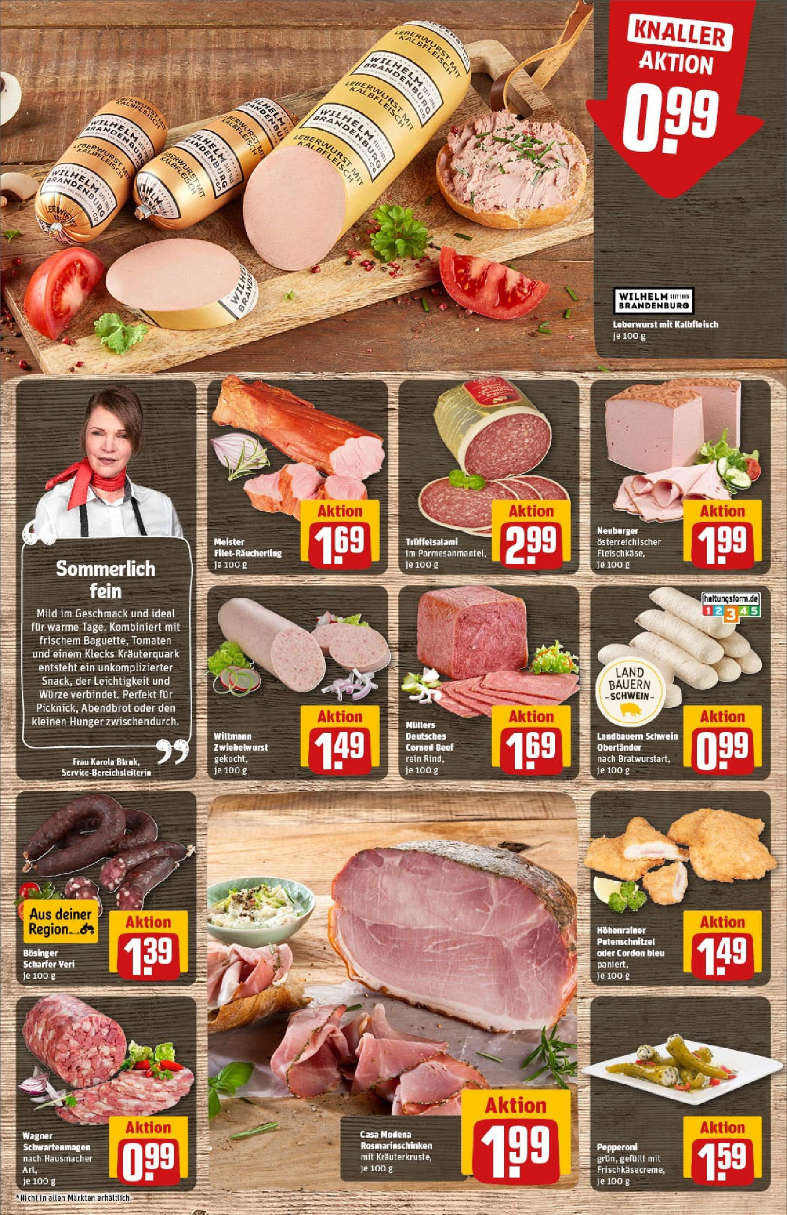 REWE Prospekt ab 29.06.2025 zum Blättern » Angebote | Seite: 14 | Produkte: Tomaten, Putenschnitzel, Wurst, Salami