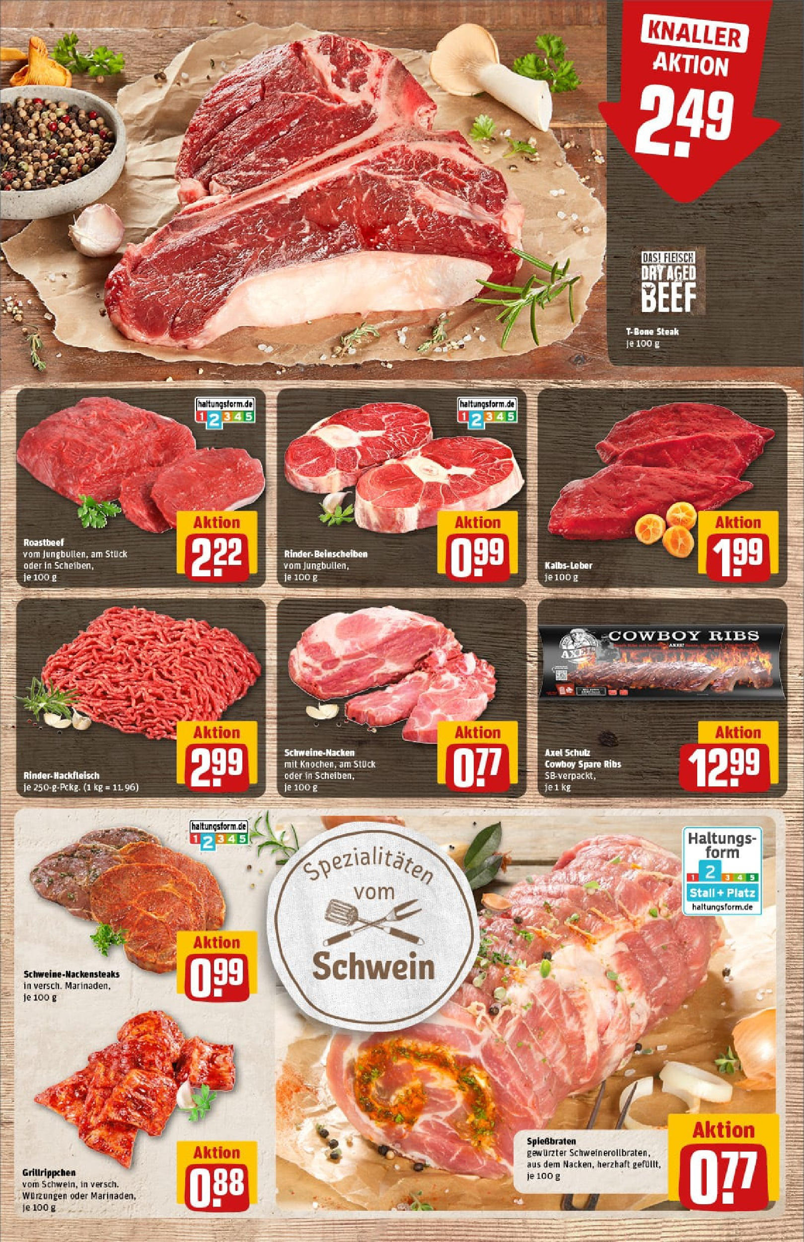REWE Prospekt ab 29.06.2025 zum Blättern » Angebote | Seite: 11 | Produkte: Spare ribs, Schweinenacken, Roastbeef, Fleisch